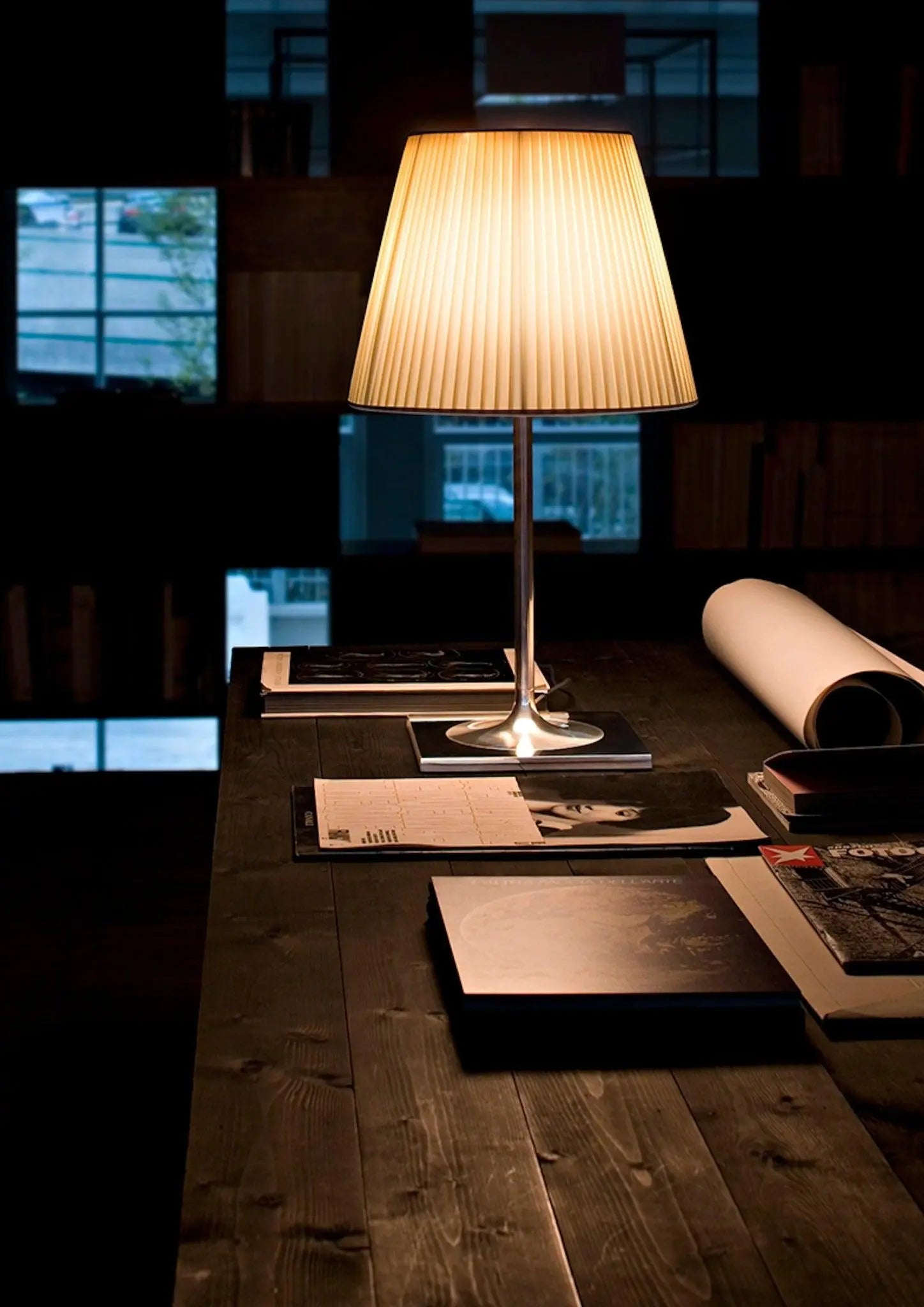 Lampa stołowa KTRIBE tkanina – styl nowoczesny
