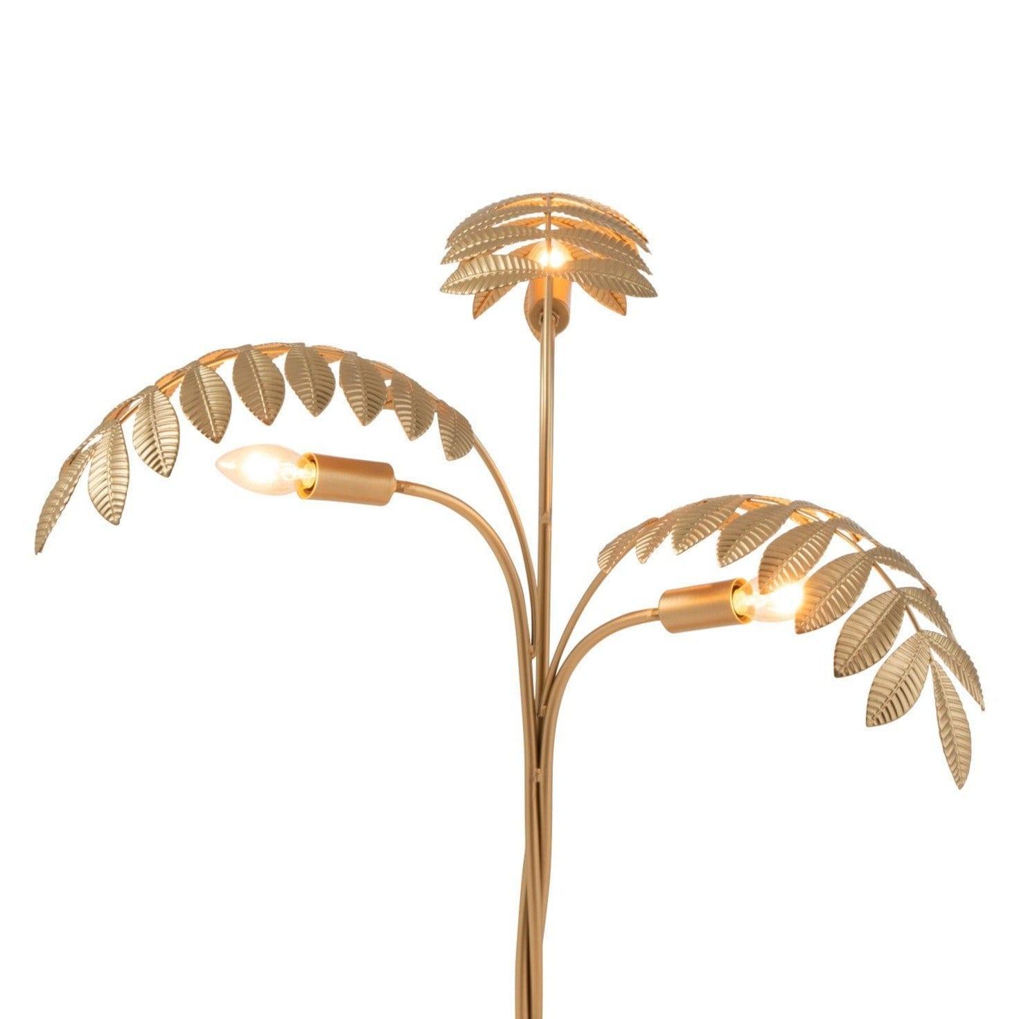 Lampa stołowa PALM TREE złoty J-LINE Eye on Design