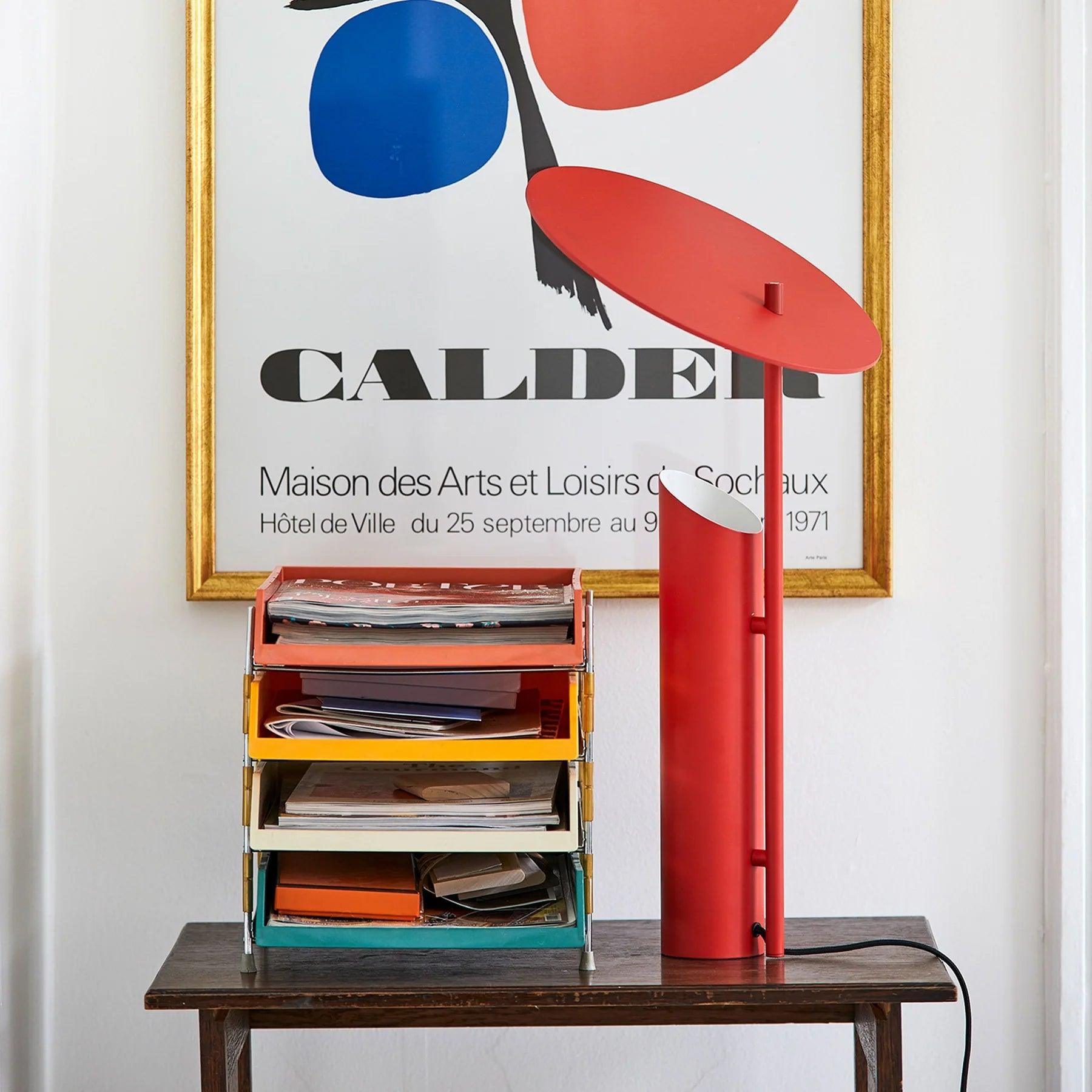 Lampa stołowa REFLECT czerwony Verpan Eye on Design