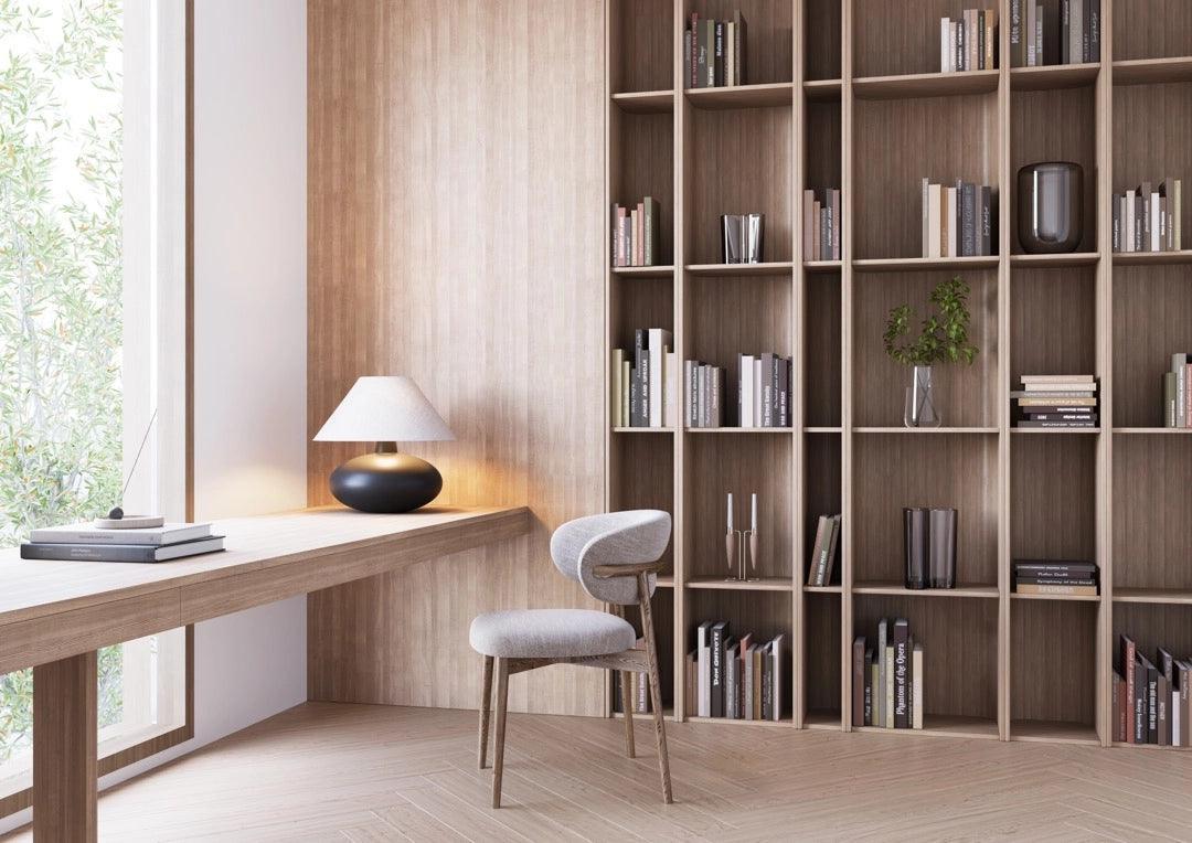 Lampa stołowa SAWA NATUR lniany Kaspa Eye on Design