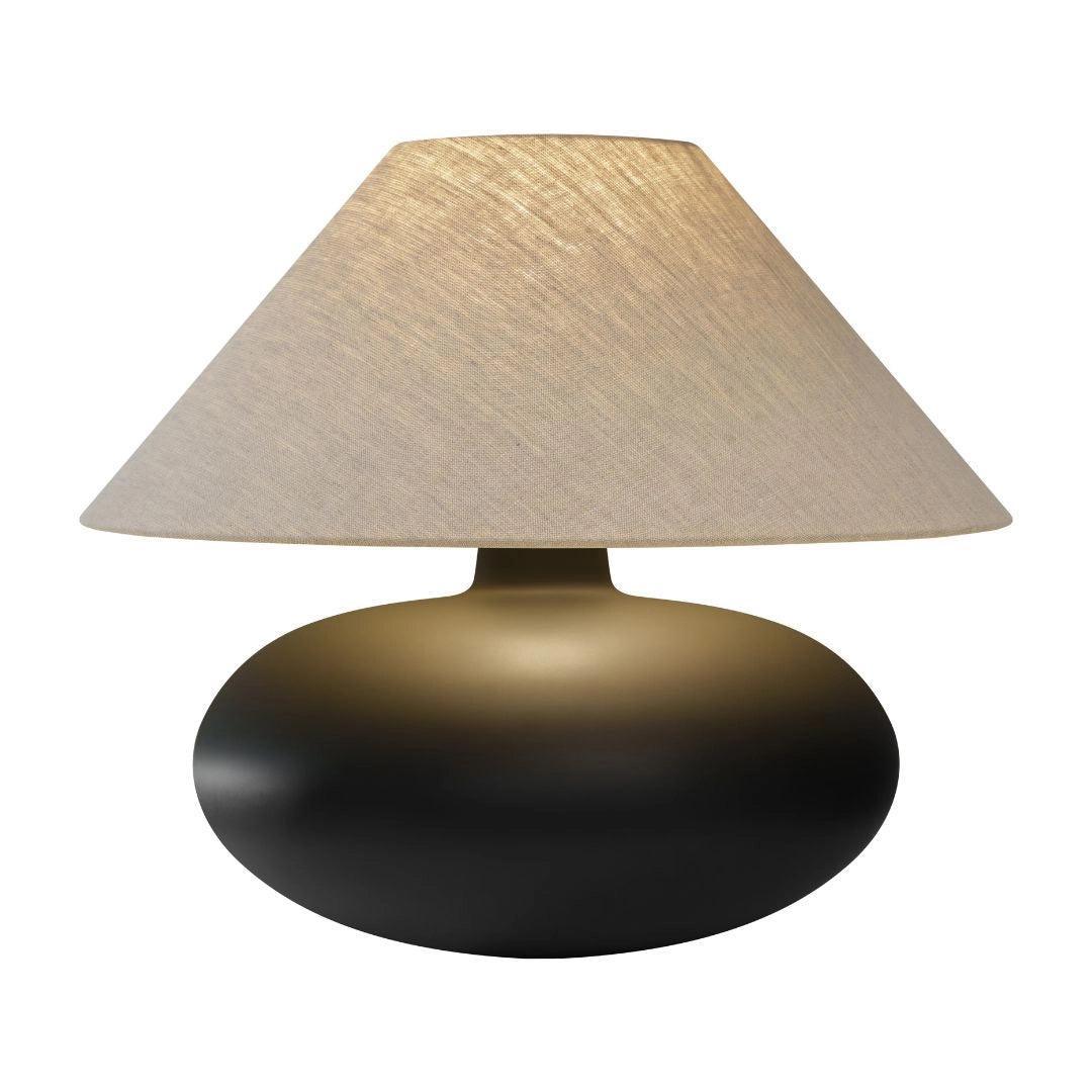 Lampa stołowa SAWA NATUR lniany Kaspa Eye on Design