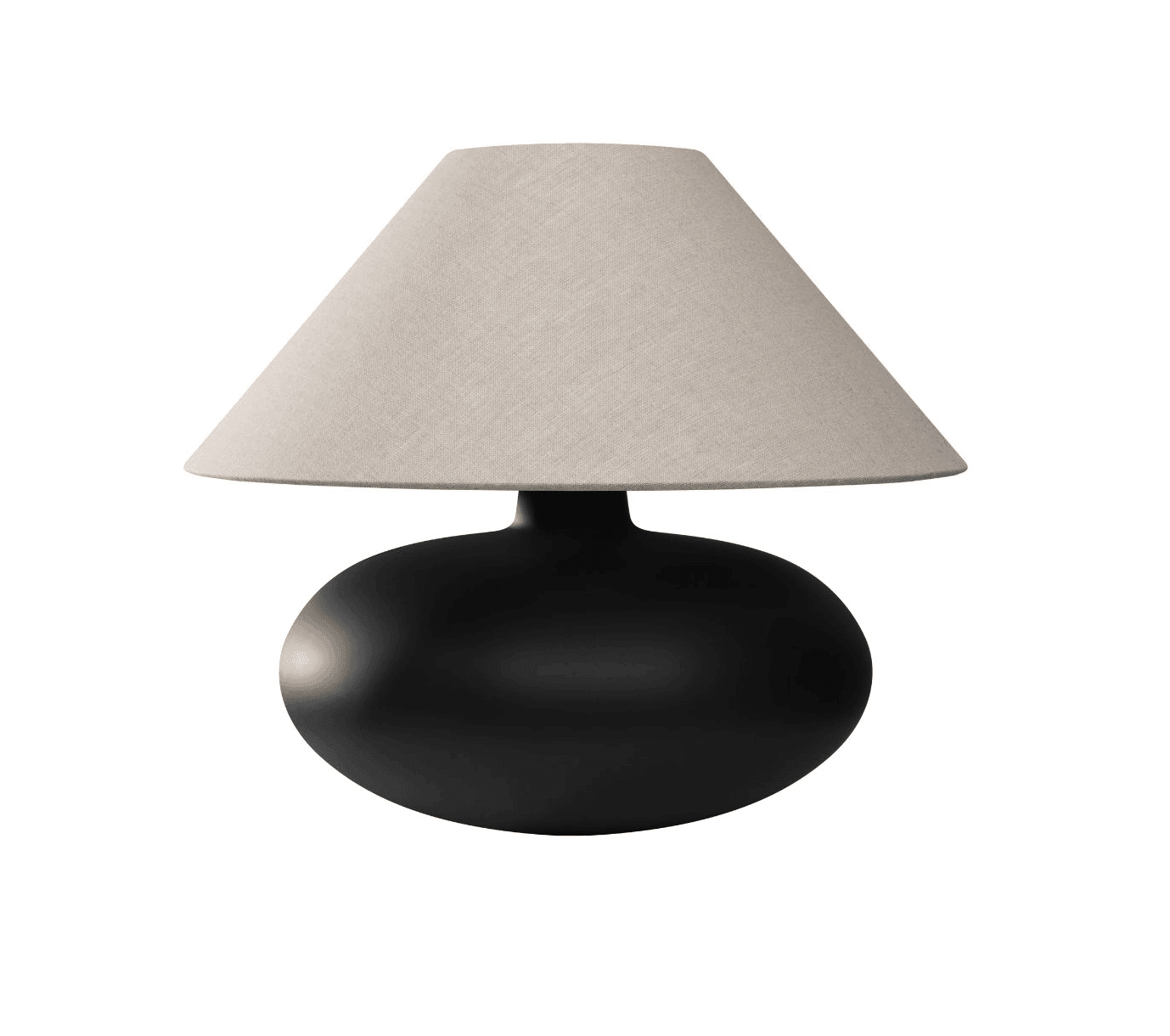 Lampa stołowa SAWA NATUR lniany Kaspa Eye on Design