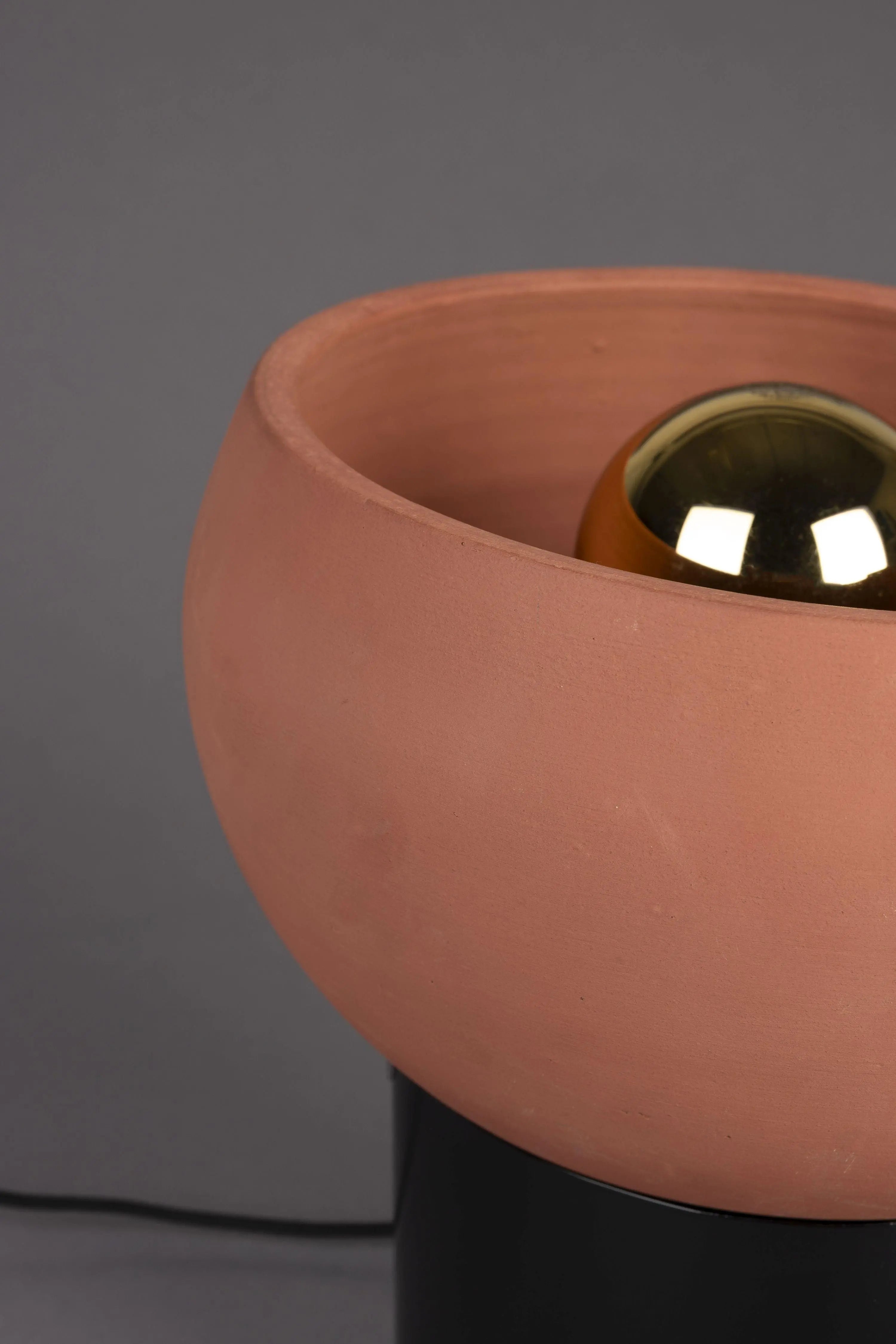 Lampa stołowa ZAHRA terakota – metal, Dutchbone
