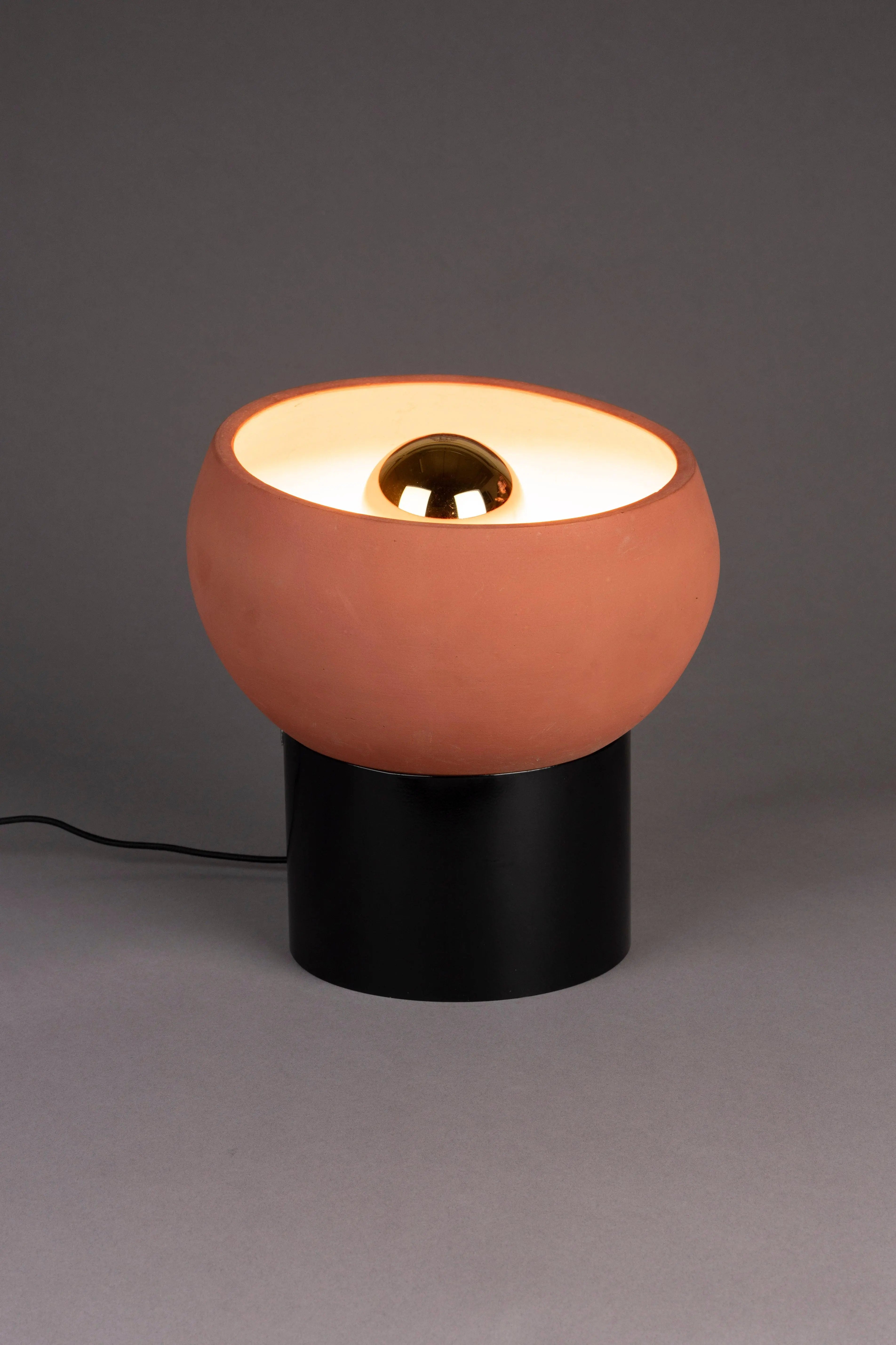 Lampa stołowa ZAHRA terakota – metal, Dutchbone