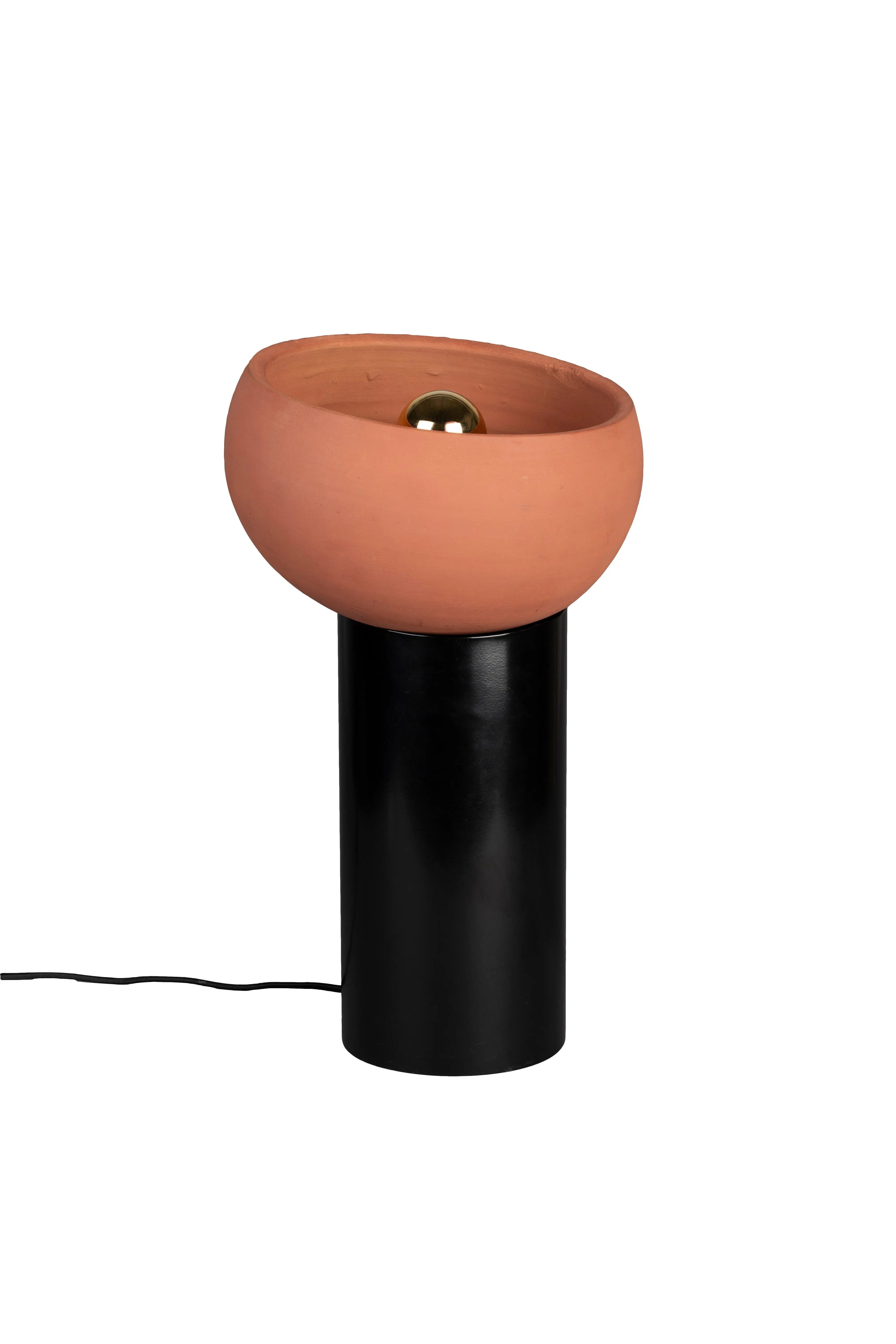 Lampa stołowa ZAHRA terakota – metal, Dutchbone