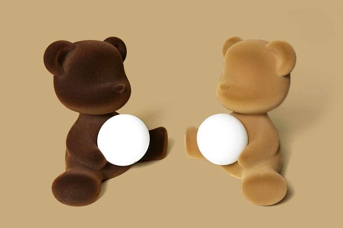 Lampa TEDDY GIRL VELVET pomarańczowa Qeeboo Eye on Design