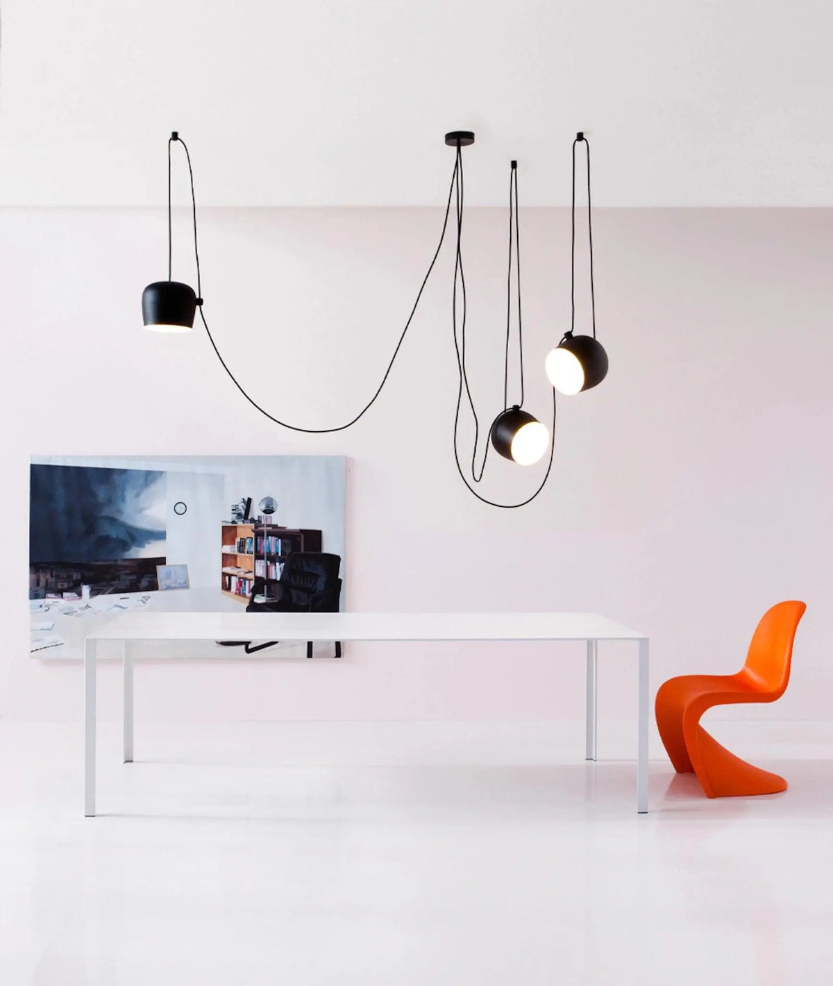 Lampa wisząca AIM czarny – styl nowoczesny
