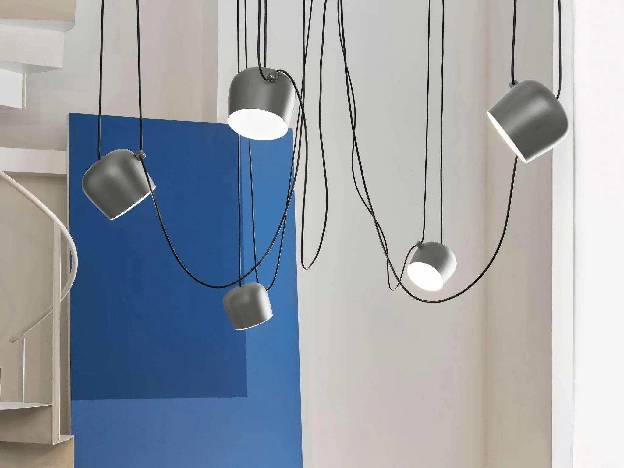 Lampa wisząca AIM srebrny, marka Flos