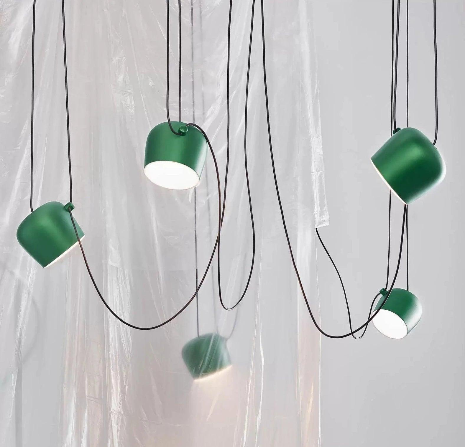 Lampa wisząca AIM zielony Flos Eye on Design