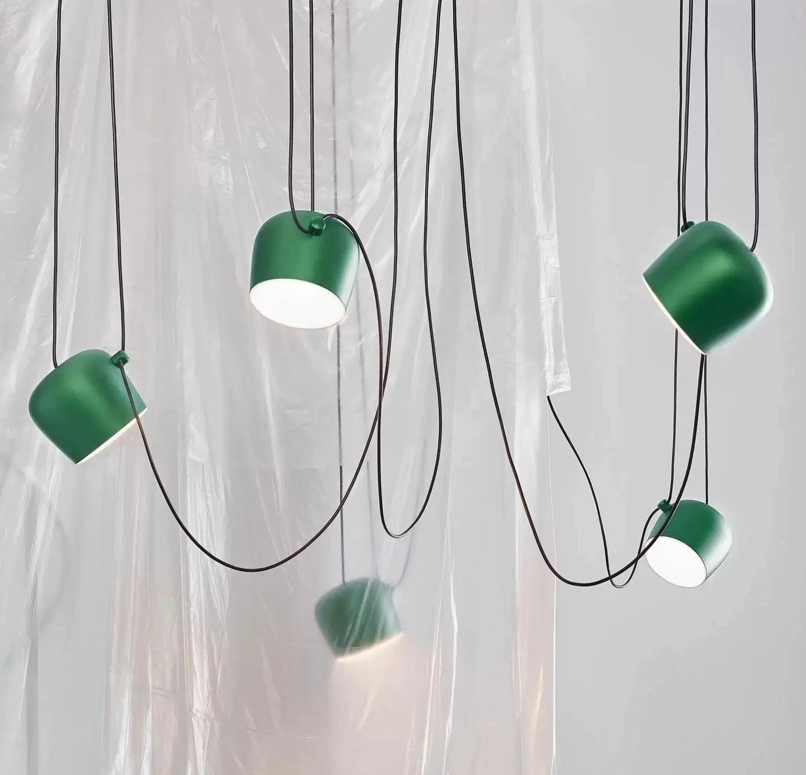 Lampa wisząca AIM zielony – styl nowoczesny