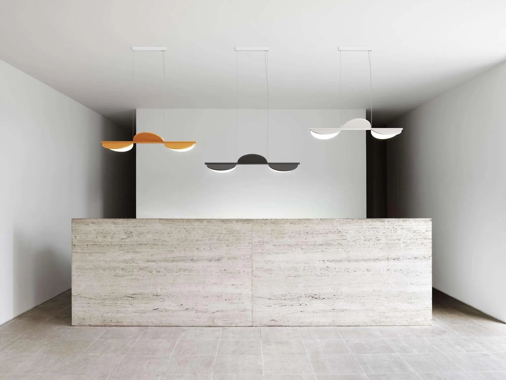 Lampa wisząca ALMENDRA LINEAR biały – styl nowoczesny