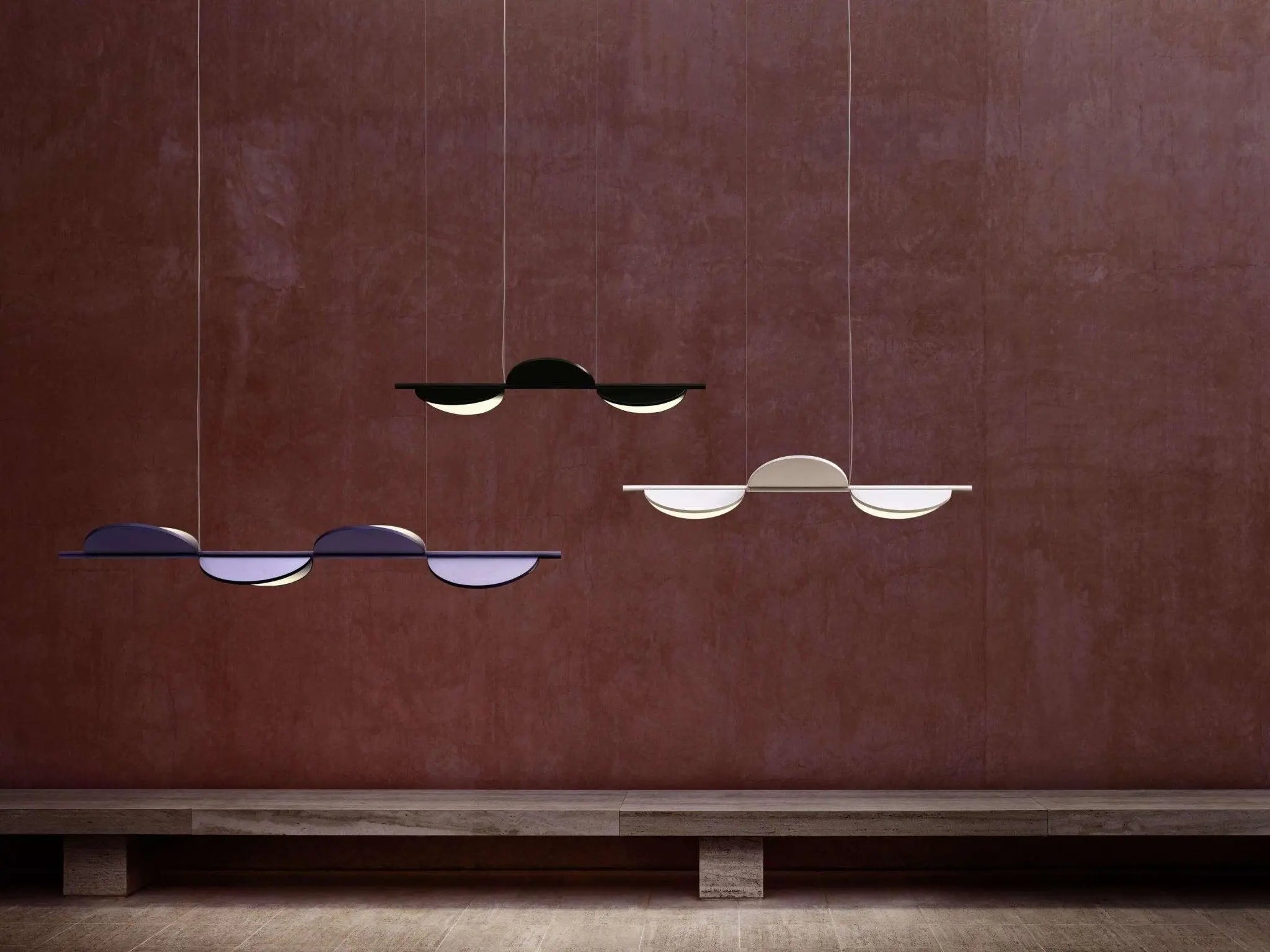 Lampa wisząca ALMENDRA LINEAR biały, marka Flos
