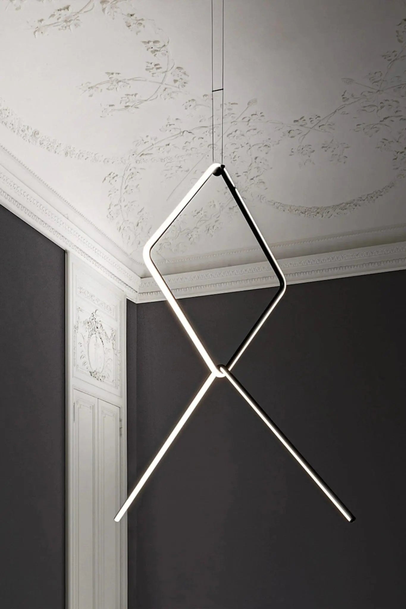 Lampa wisząca ARRANGEMENTS kwadrat – styl minimalistyczny