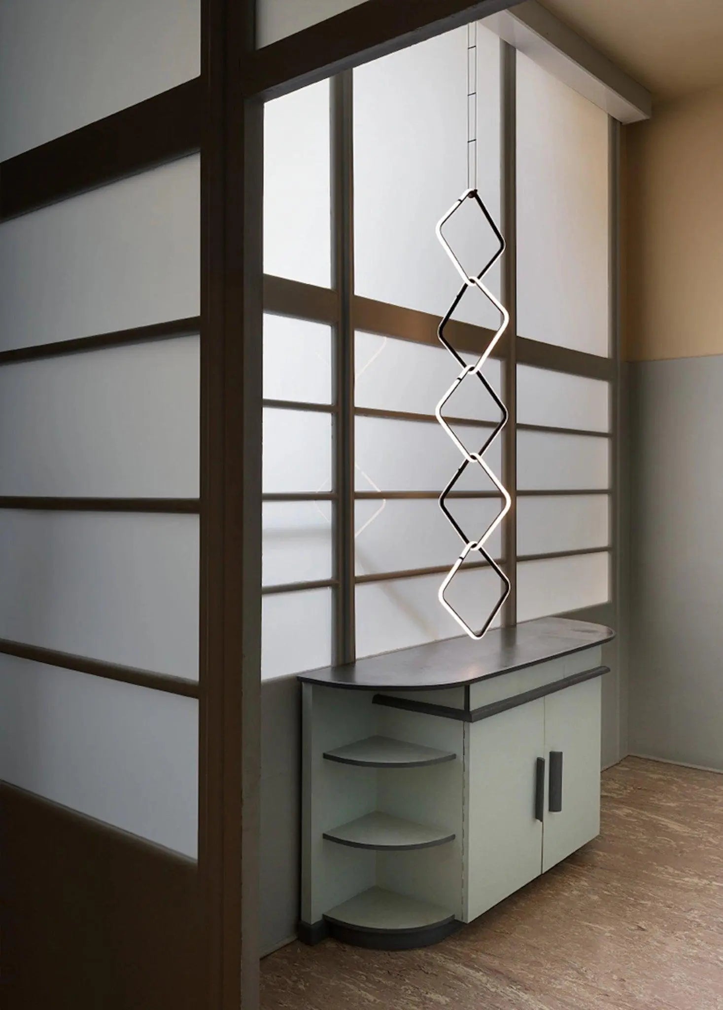 Lampa wisząca ARRANGEMENTS kwadrat – styl minimalistyczny