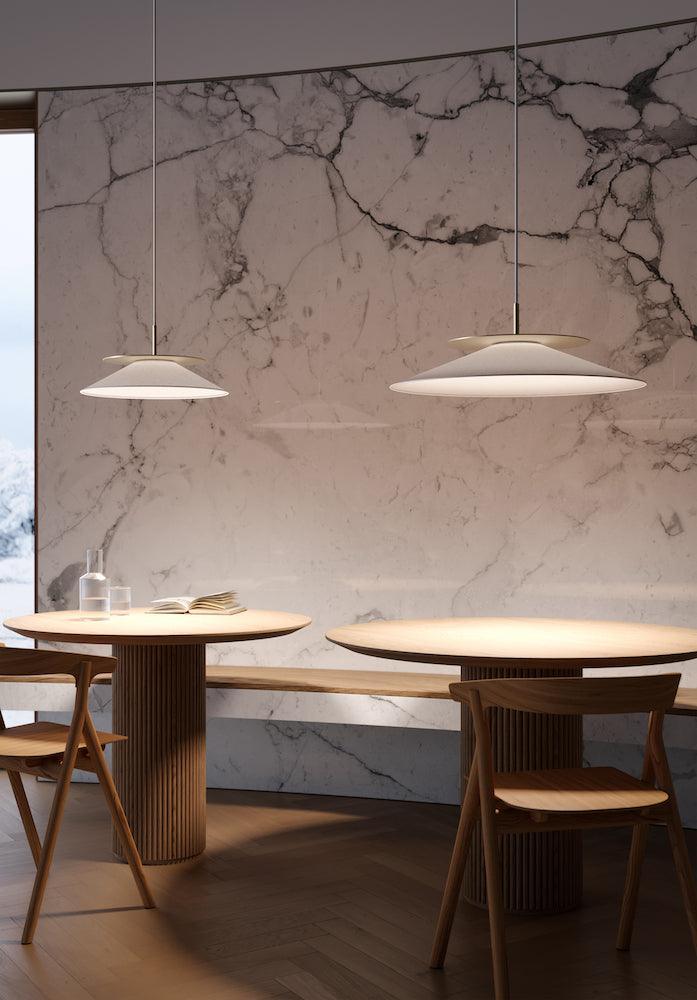 Lampa wisząca ASIA biały ze szczotkowanym brązem Contardi Eye on Design