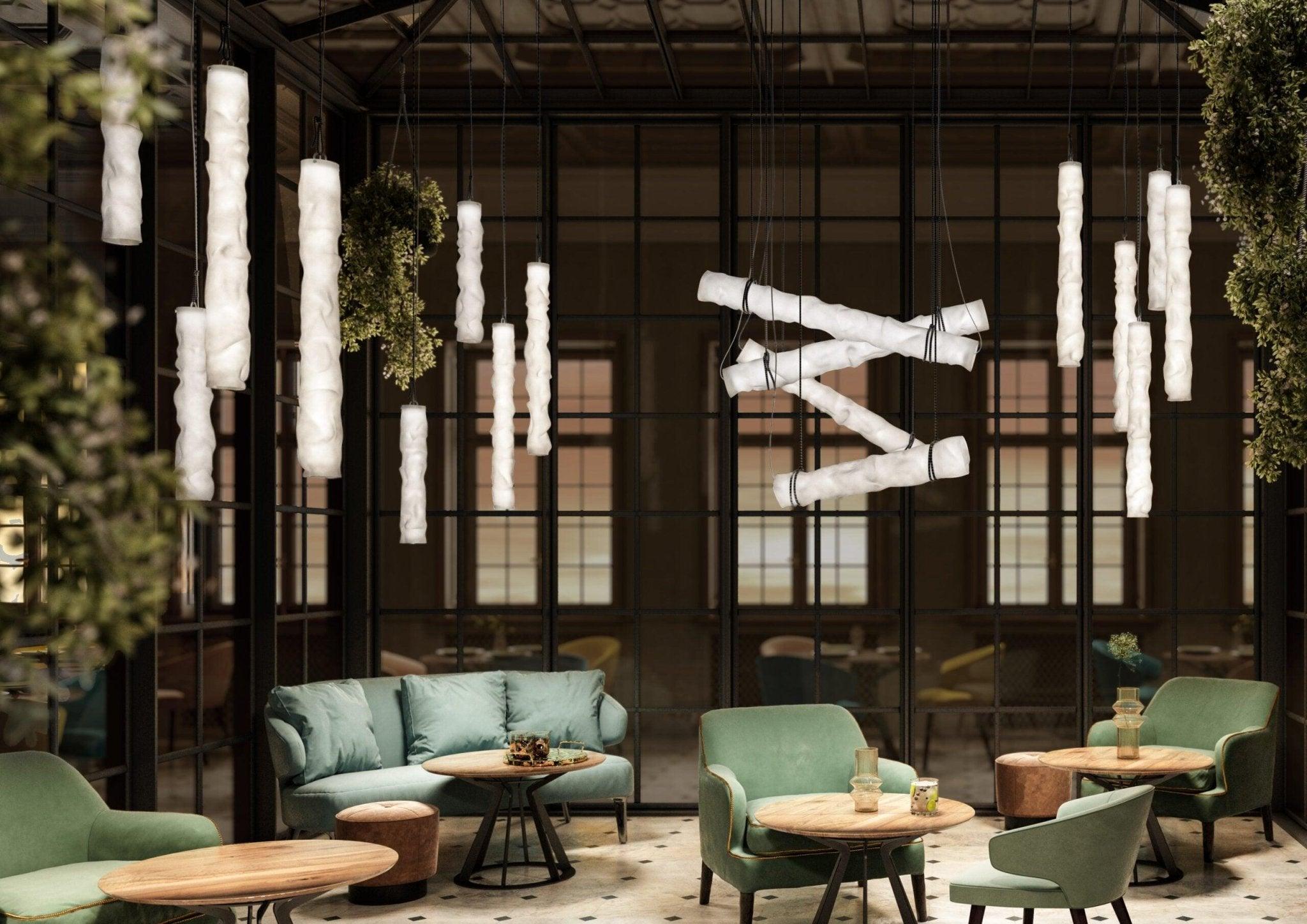 Lampa wisząca BAGGY VERTICAL biały Contardi Eye on Design