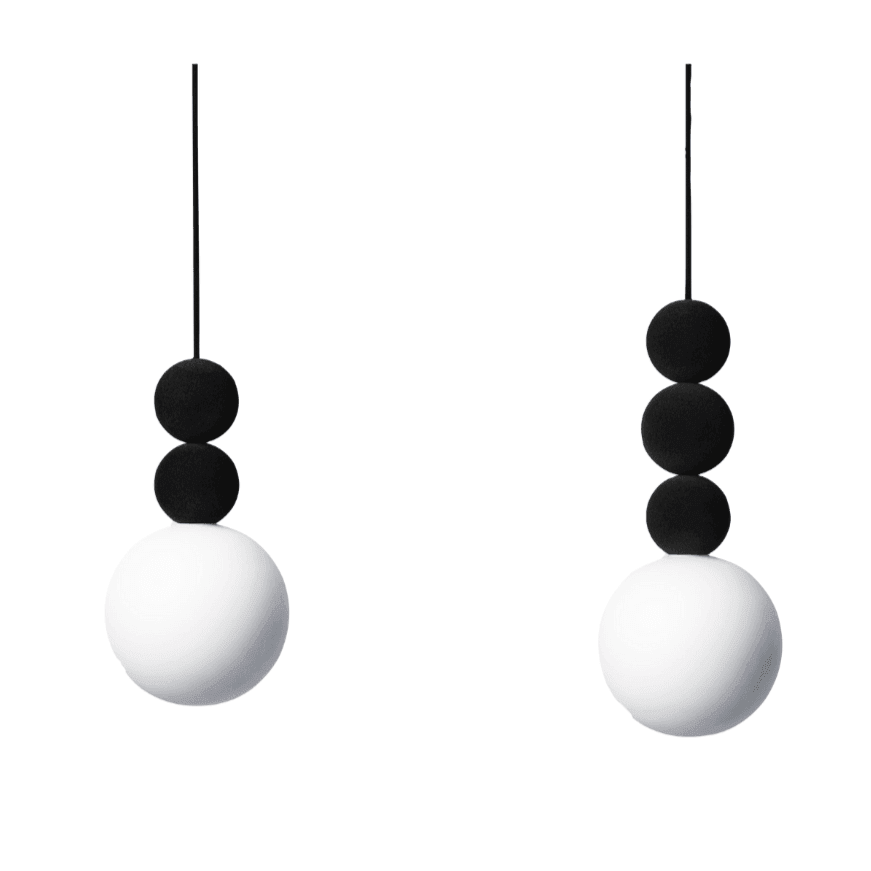 Lampa wisząca BOLA BOLA VELVET czarna Loftlight Eye on Design
