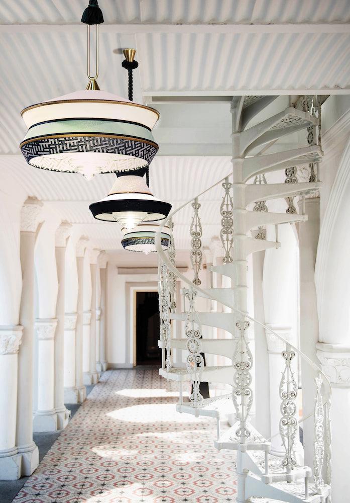 Lampa wisząca CALYPSO ANTIGUA miętowy Contardi Eye on Design