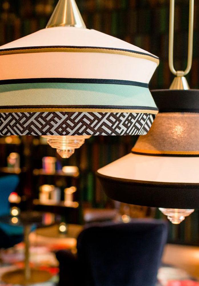 Lampa wisząca CALYPSO GUADALOUPE czarno-biały Contardi Eye on Design