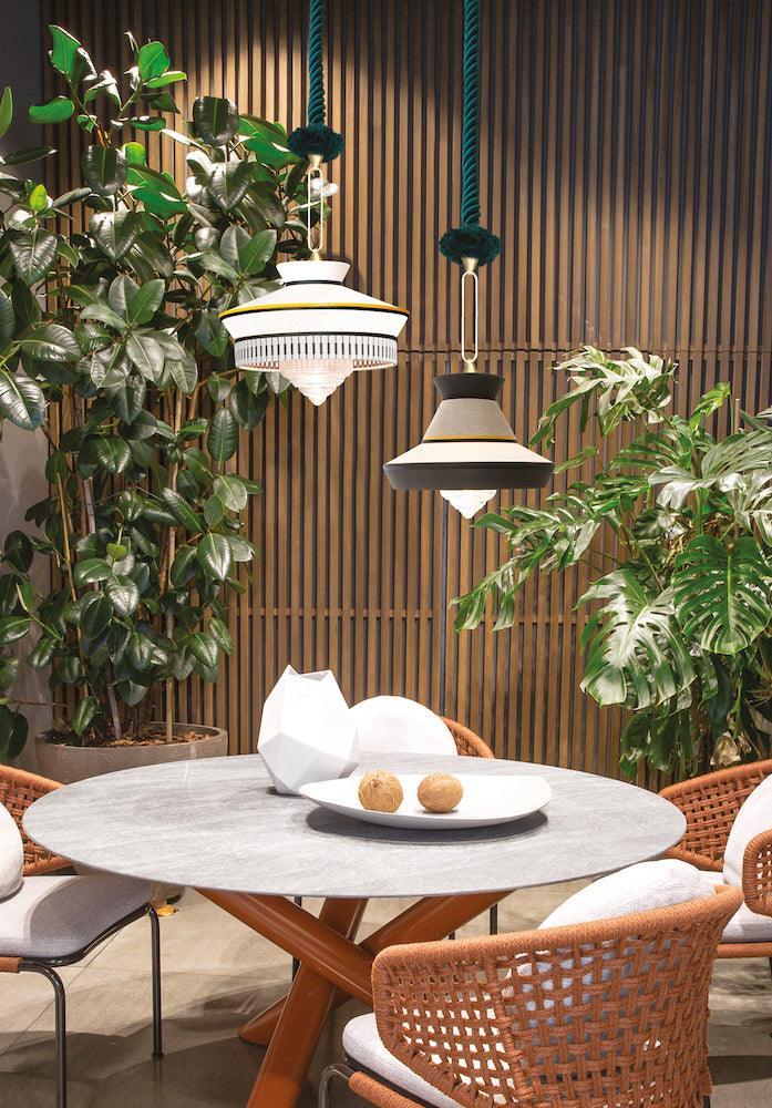 Lampa wisząca CALYPSO GUADALOUPE czarno-biały Contardi Eye on Design