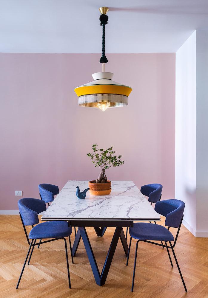 Lampa wisząca CALYPSO MARTINIQUE żółty Contardi Eye on Design