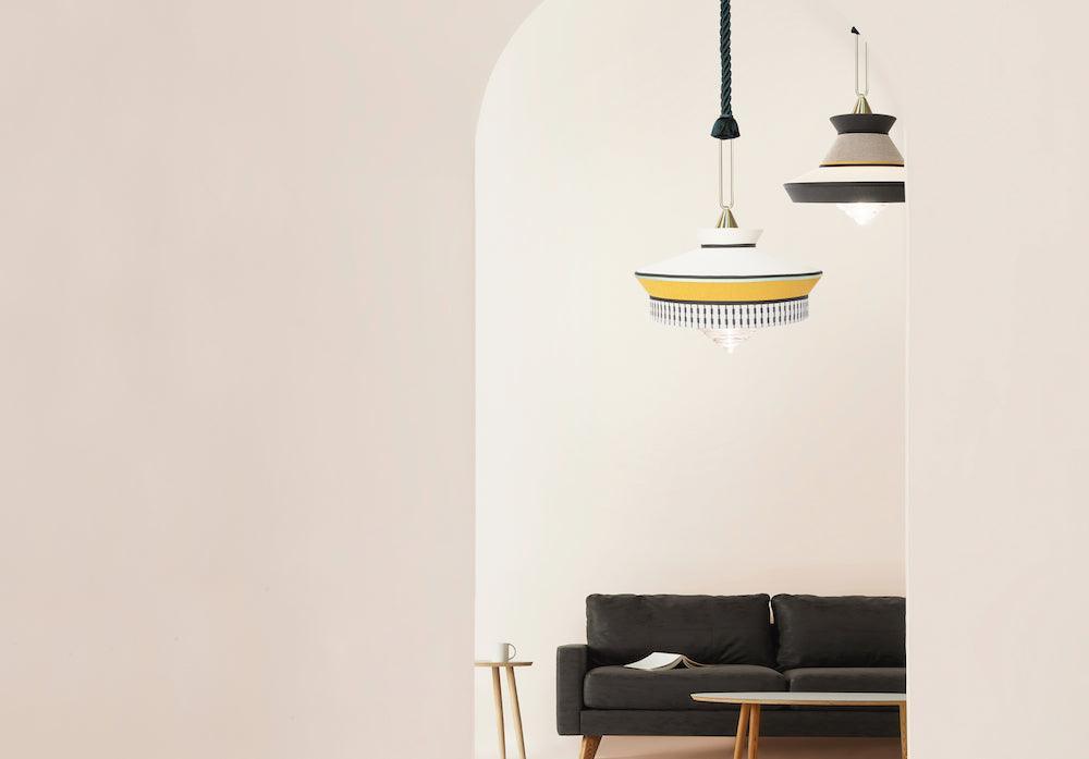 Lampa wisząca CALYPSO MARTINIQUE żółty Contardi Eye on Design