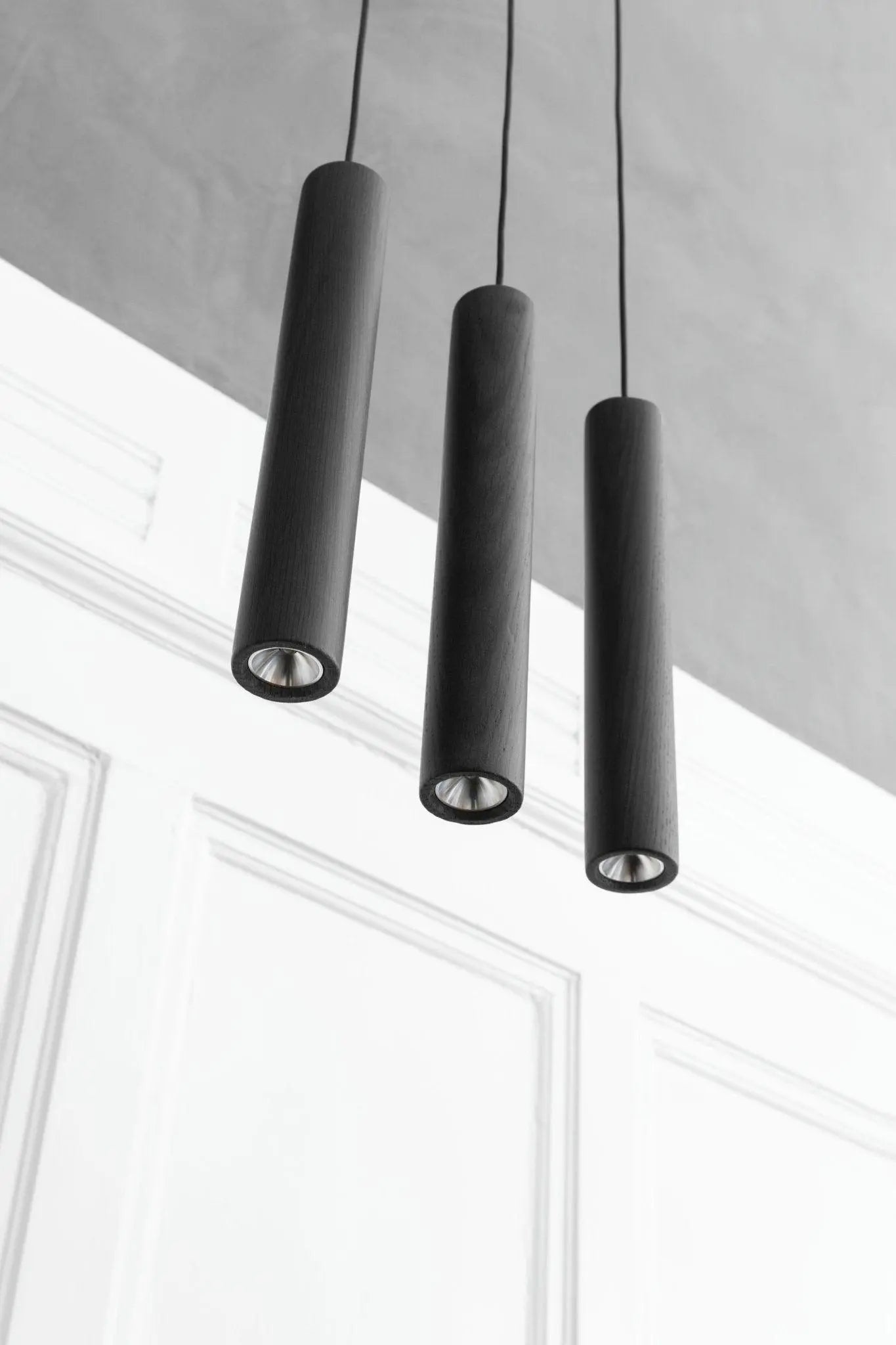Lampa wisząca CHIMES czarny dąb – drewno dębowe, Umage