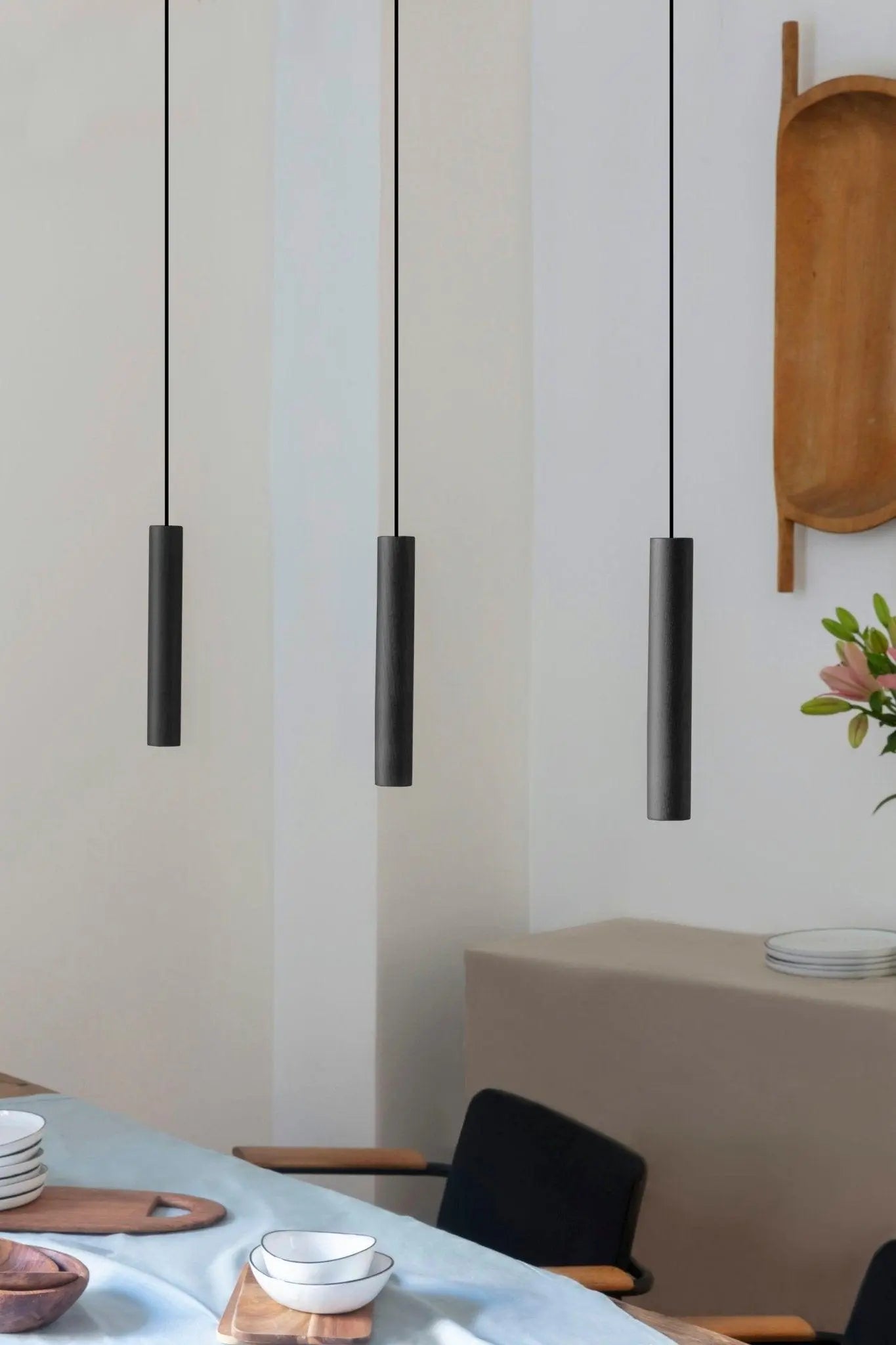 Lampa wisząca CHIMES czarny dąb, marka Umage