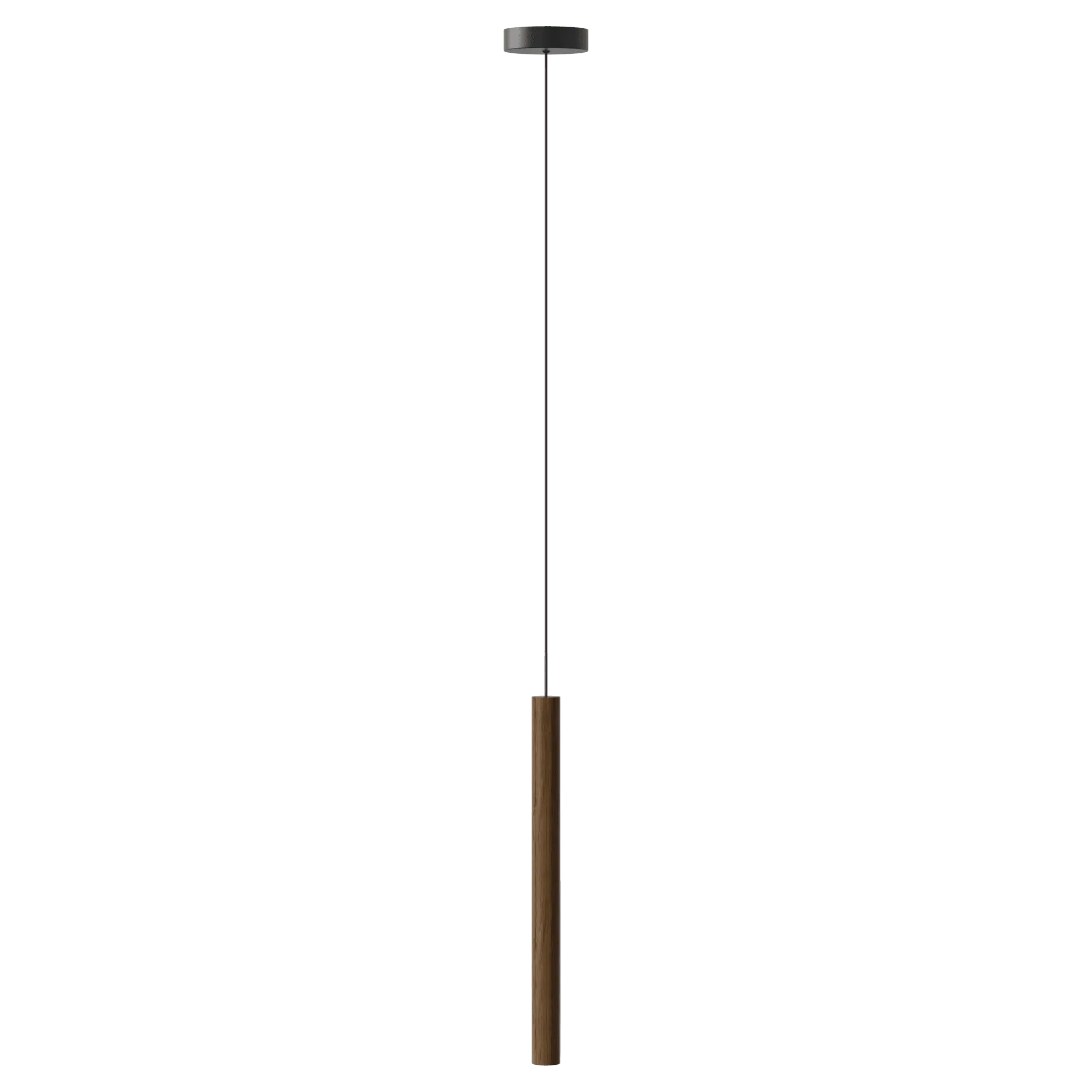 Lampa wisząca CHIMES TALL ciemny dąb – drewno dębowe