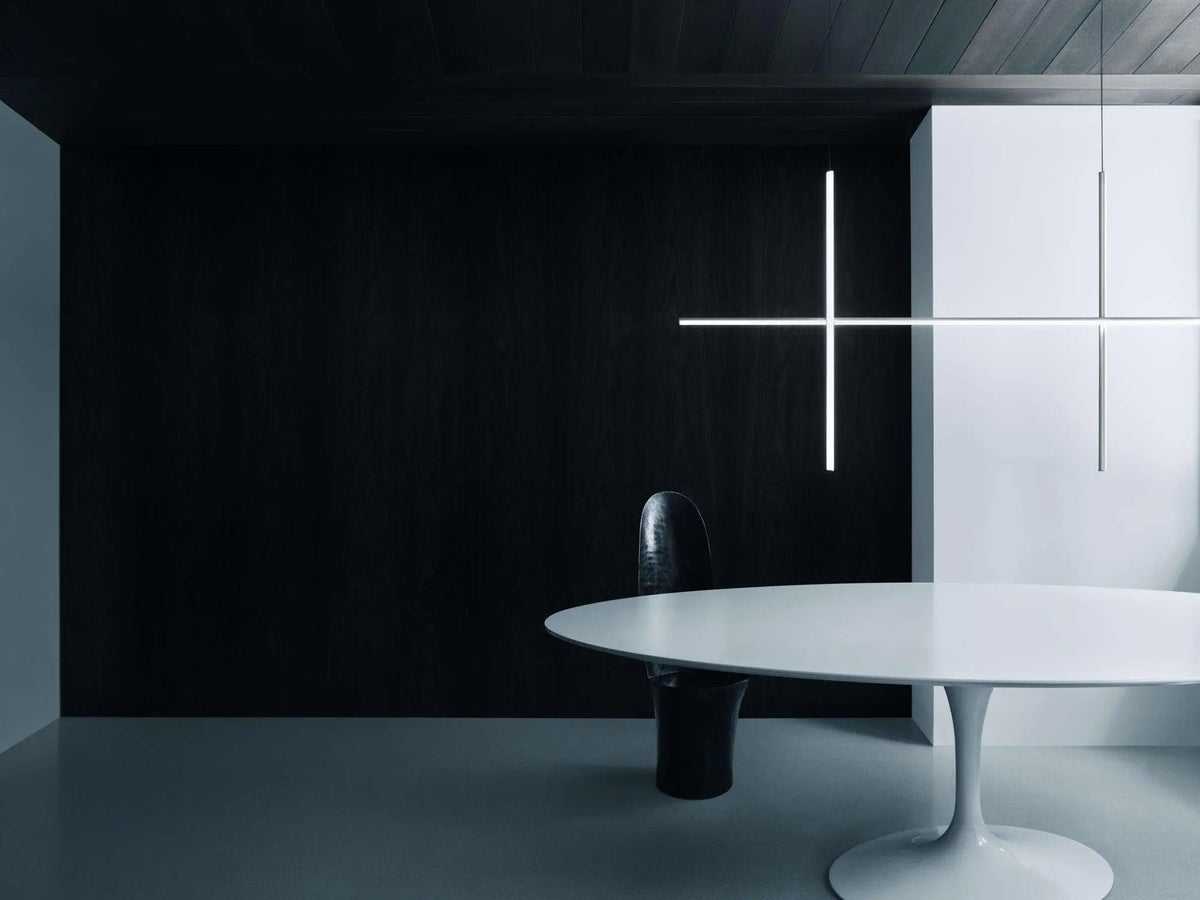 Lampa wisząca COORDINATES 2 srebrny – styl minimalistyczny