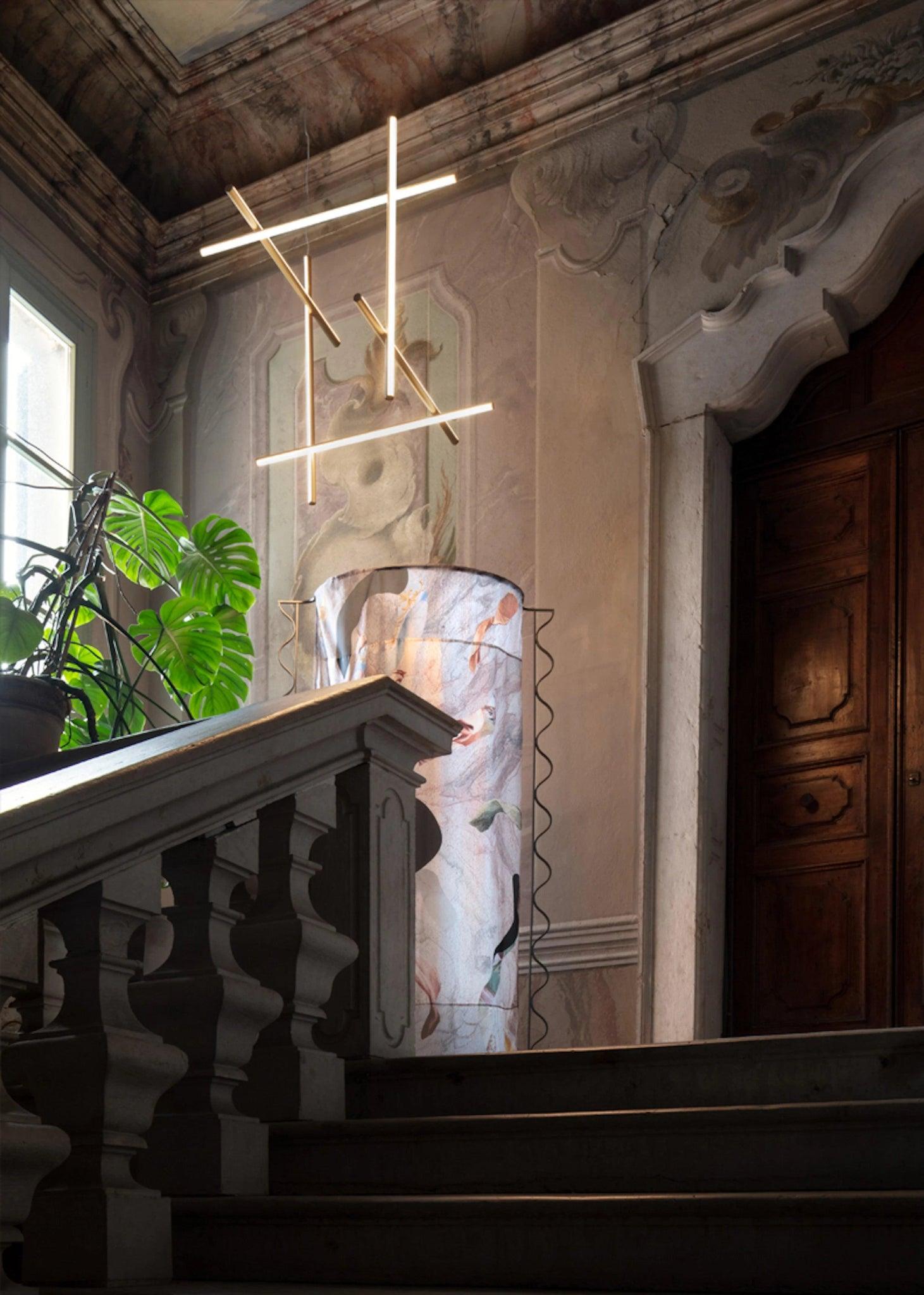 Lampa wisząca COORDINATES 3 szampański, marka Flos