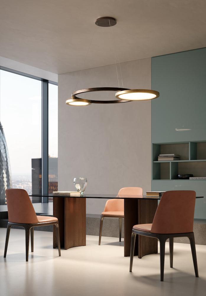 Lampa wisząca ECLISSE brązowy Contardi Eye on Design