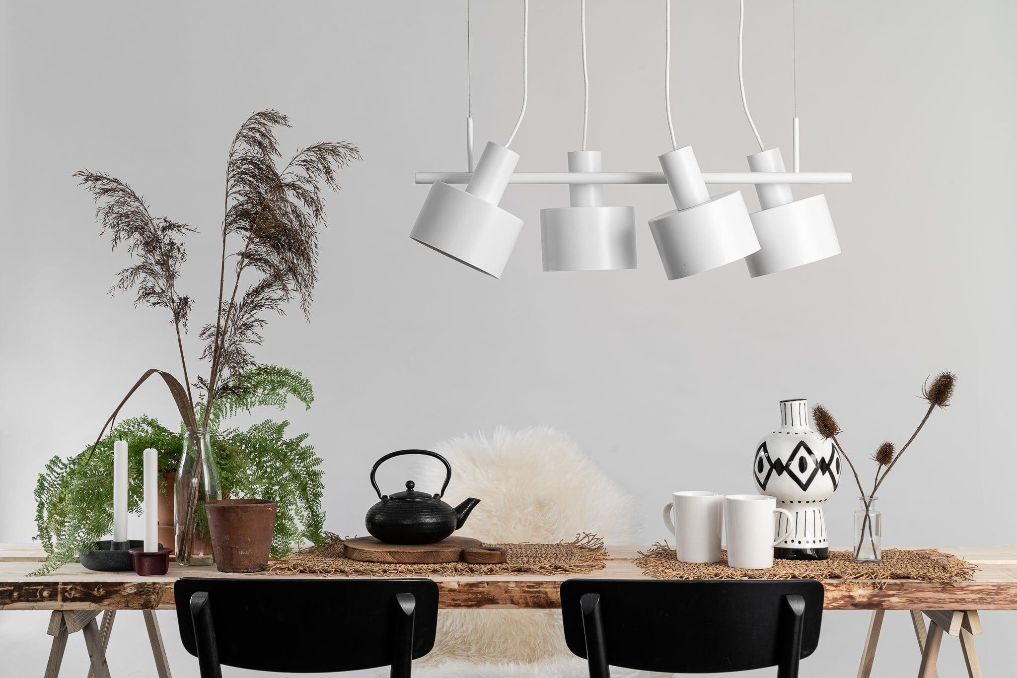 Lampa wisząca ENKEL QUATTRO biały Ummo Eye on Design