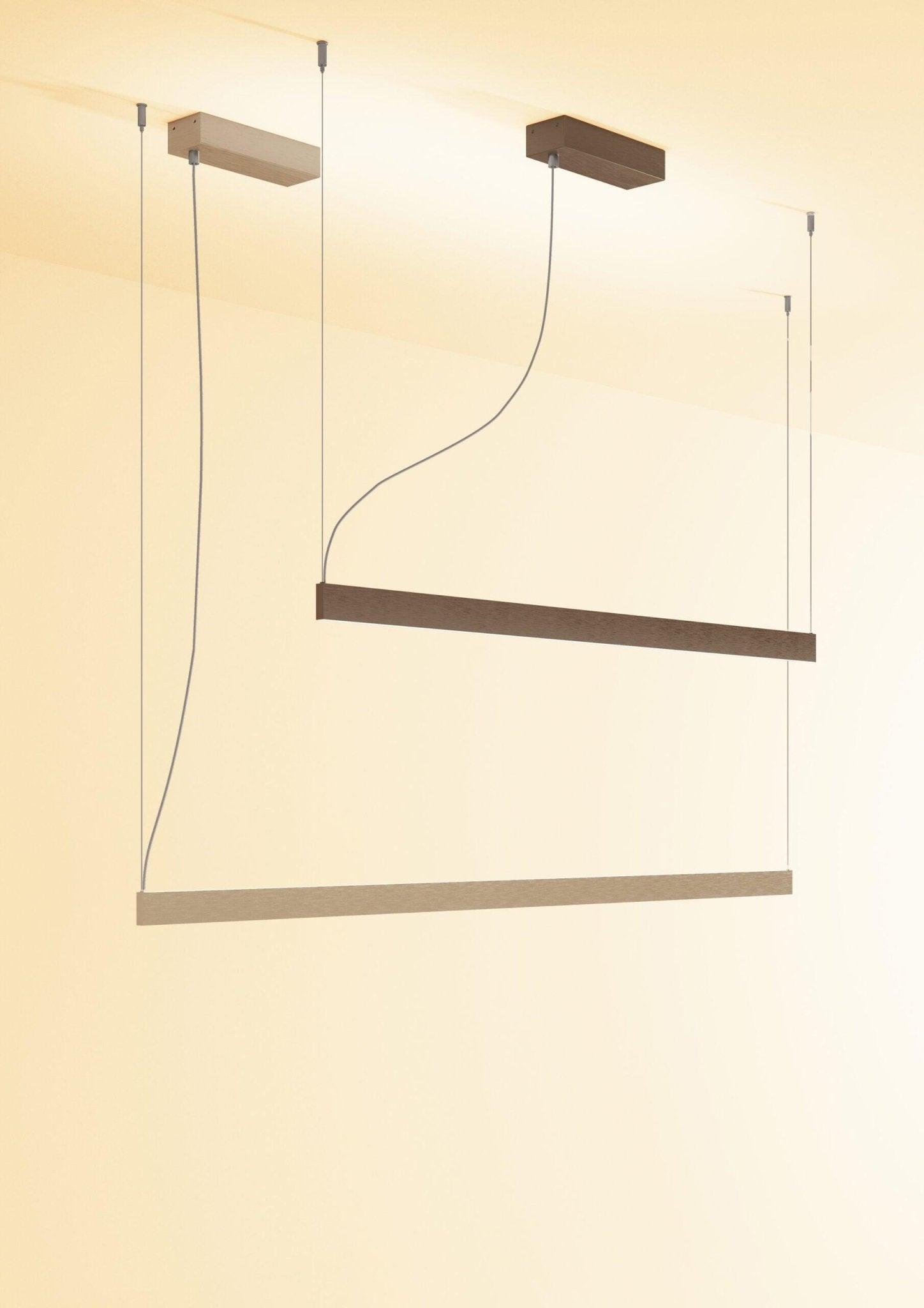 Lampa wisząca FLY LINEAR satynowy złoty Contardi Eye on Design