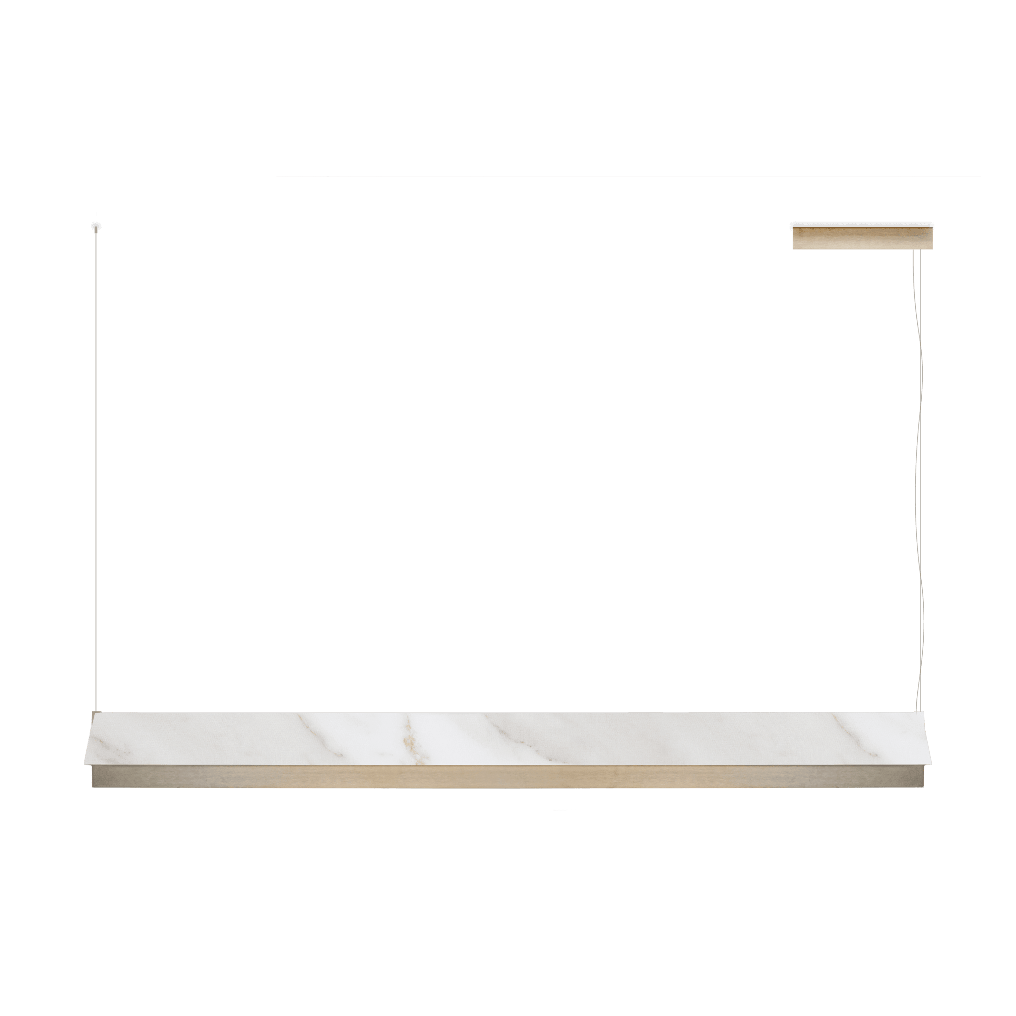 Lampa wisząca FLY satynowy złoty z efektem marmuru Contardi Eye on Design