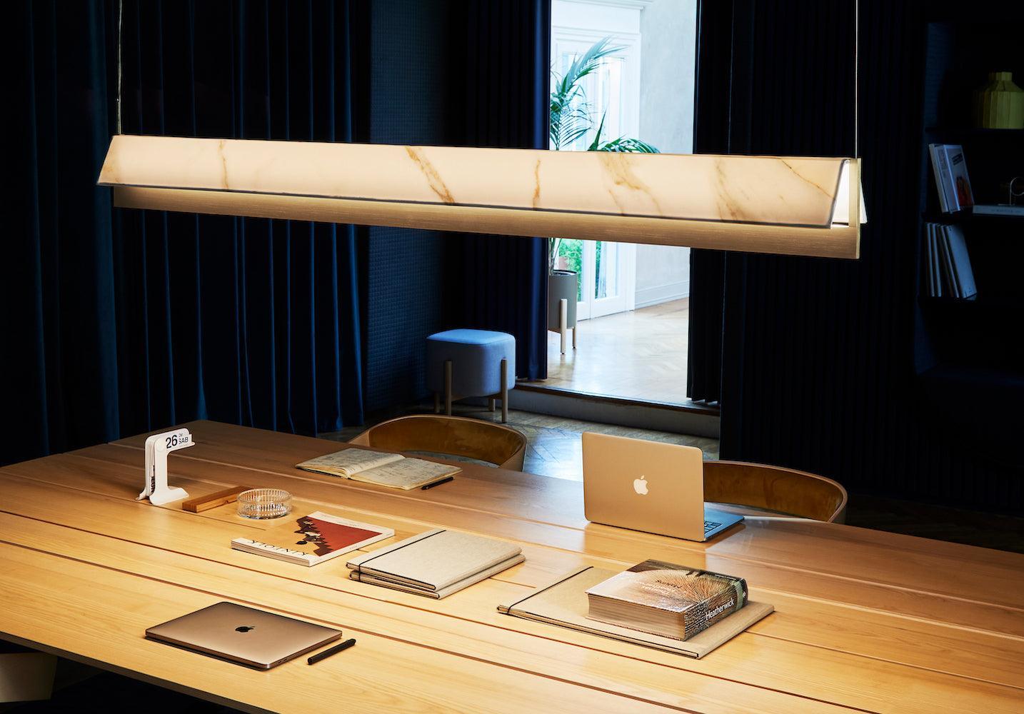 Lampa wisząca FLY szczotkowany brąz z efektem marmuru Contardi Eye on Design