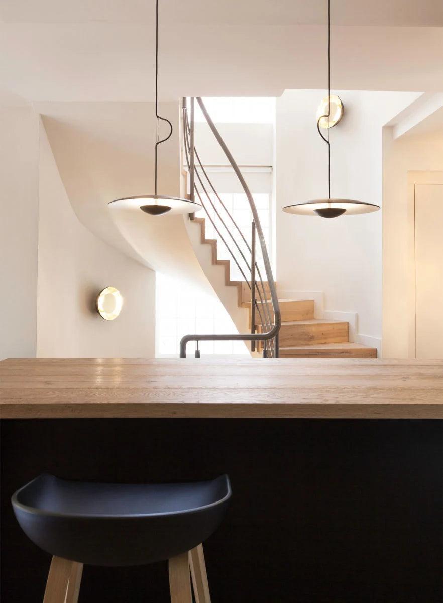 Lampa wisząca GINGER jasnobrązowy z białym wykończeniem Marset Eye on Design