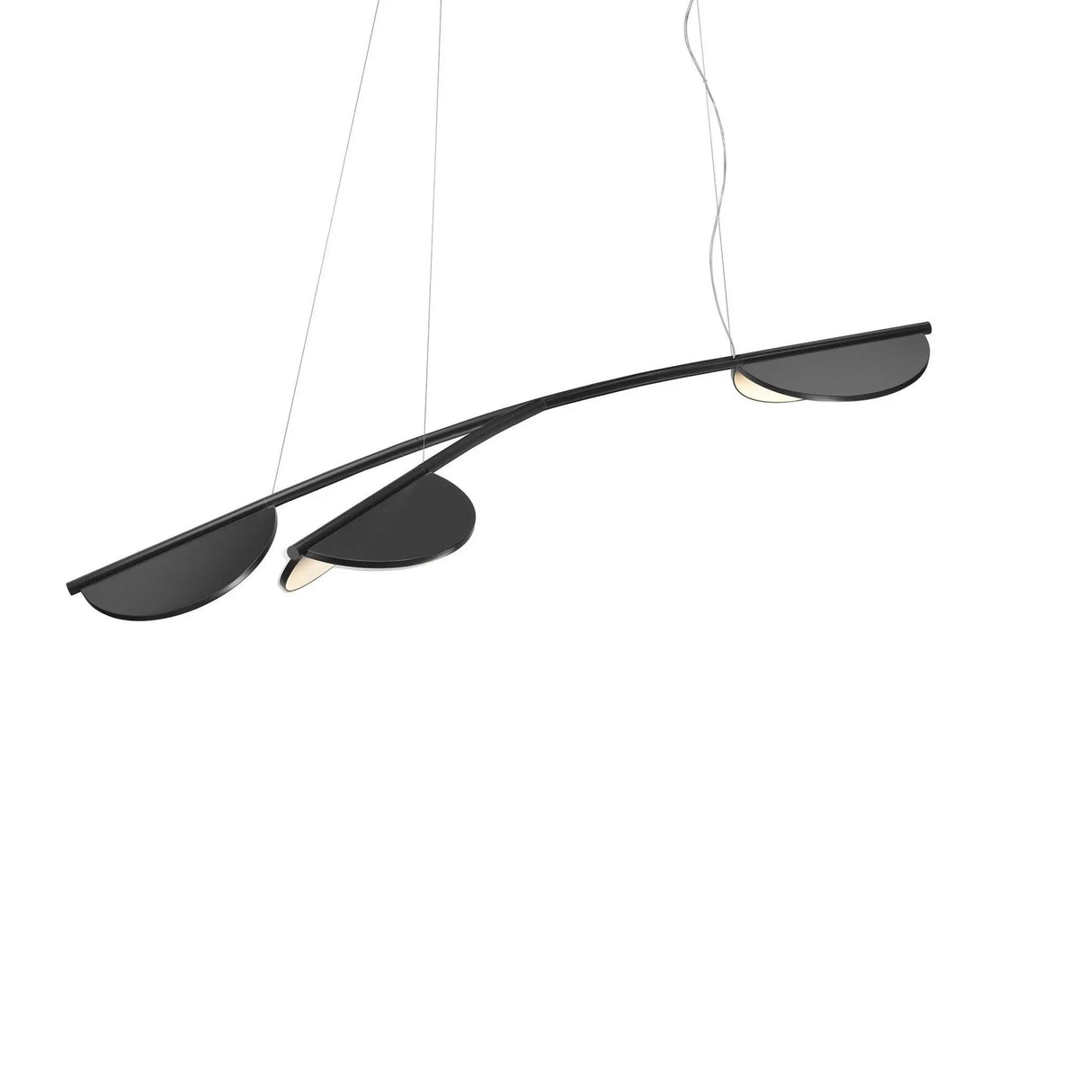 Lampa wisząca krótka ALMENDRA ORGANIC antracytowy, marka Flos