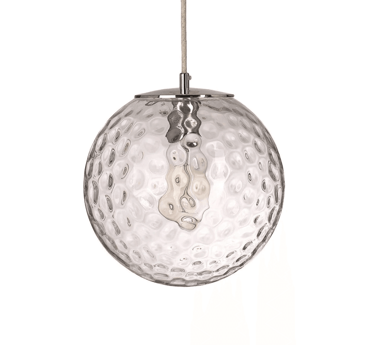 Lampa wisząca KULA REFLEKSYJNA nikiel Embassy Interiors 30 cm klasyczne Eye on Design