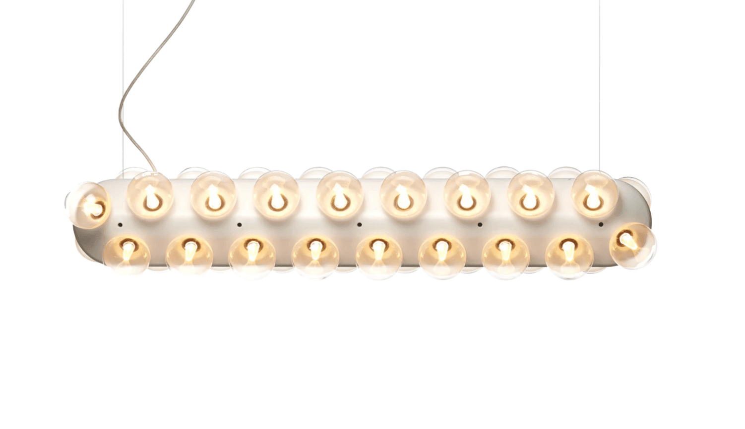 Lampa wisząca PROP LIGHT DOUBLE HORIZONTAL szkło Moooi Eye on Design