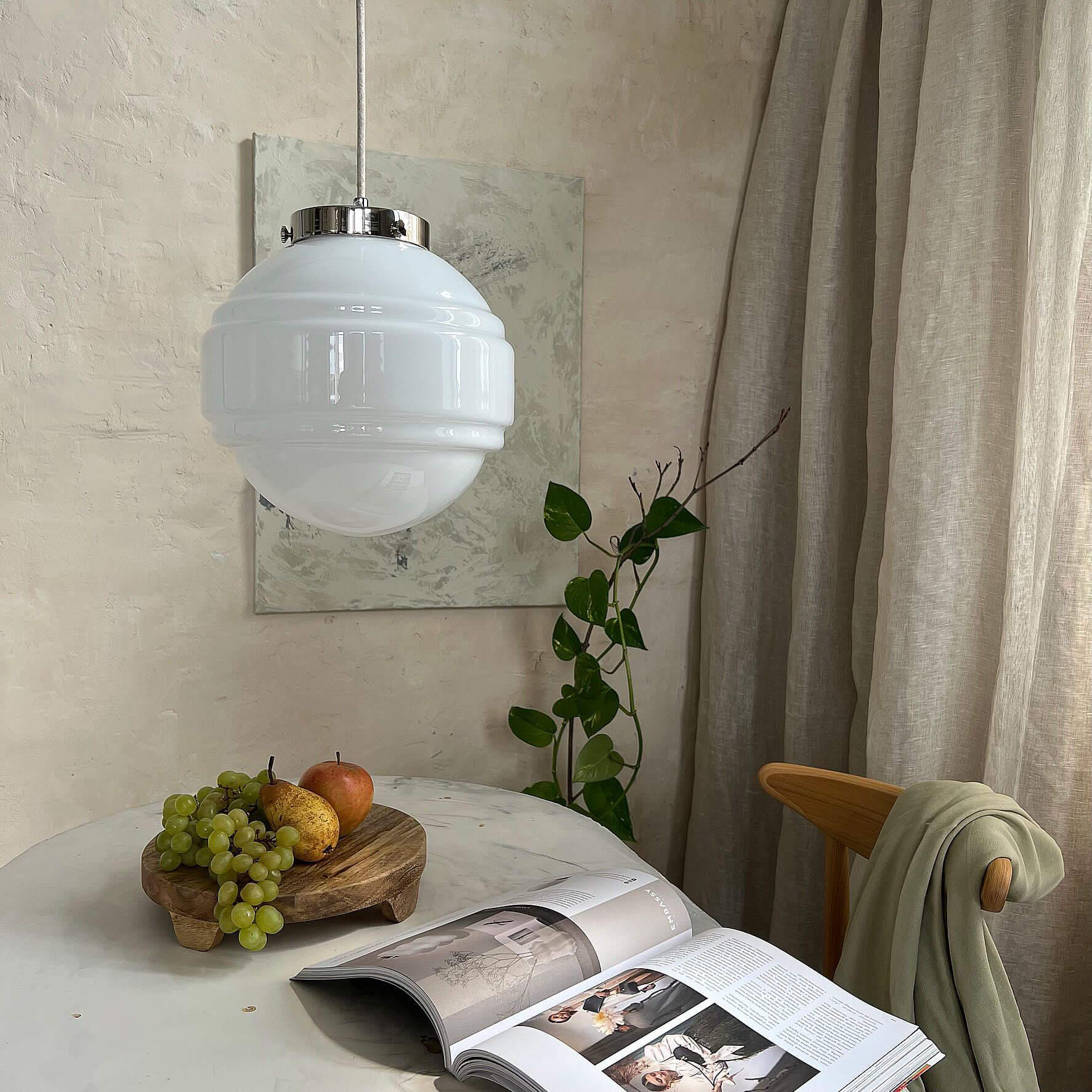 Lampa wisząca SATURN nikiel Embassy Interiors Eye on Design