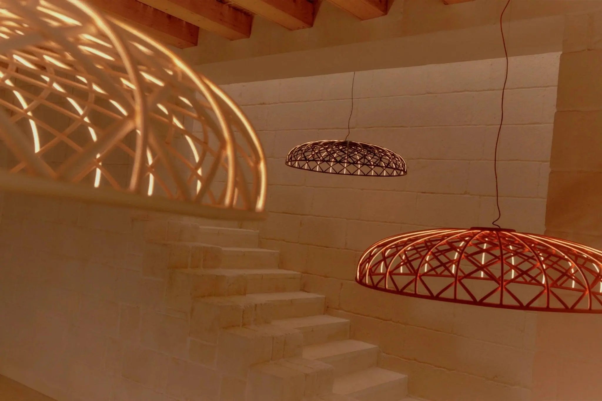 Lampa wisząca SKYNEST migdałowy – styl nowoczesny