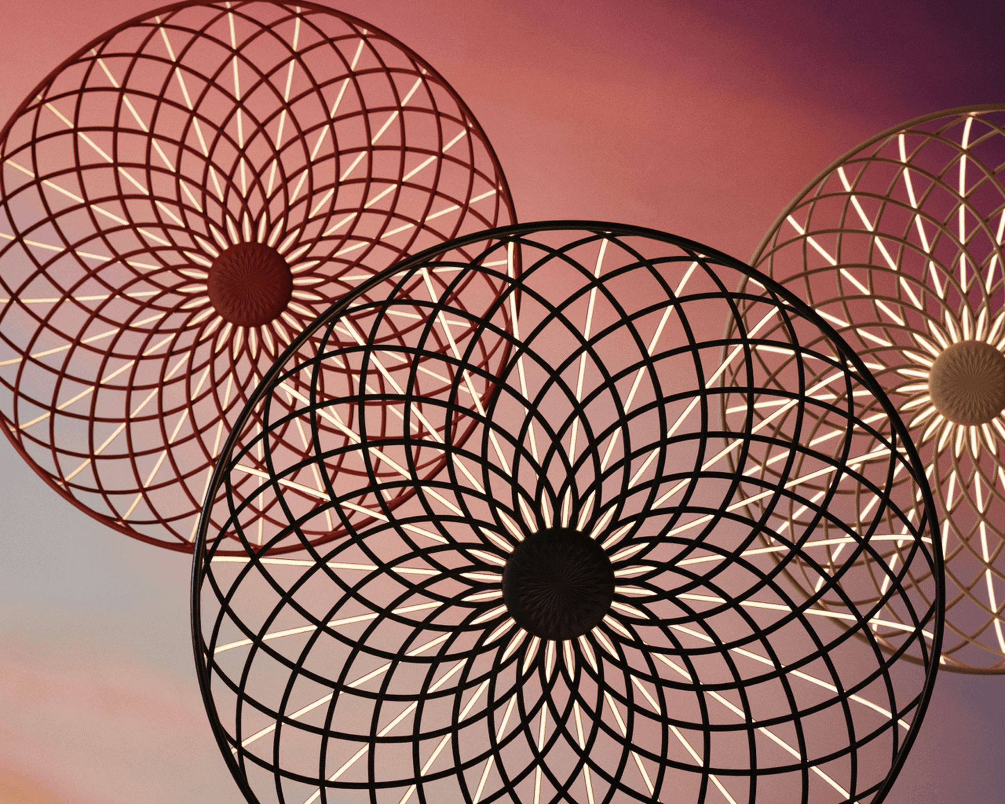 Lampa wisząca SKYNEST migdałowy Flos Eye on Design