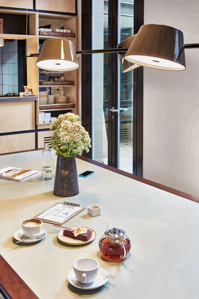 Lampa wisząca TAM TAM czarno-pomarańczowy Marset Eye on Design