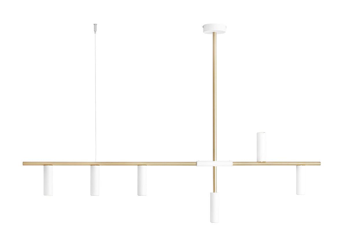 Lampa wisząca TREVO biały z mosiężnym wykończeniem Artera Eye on Design