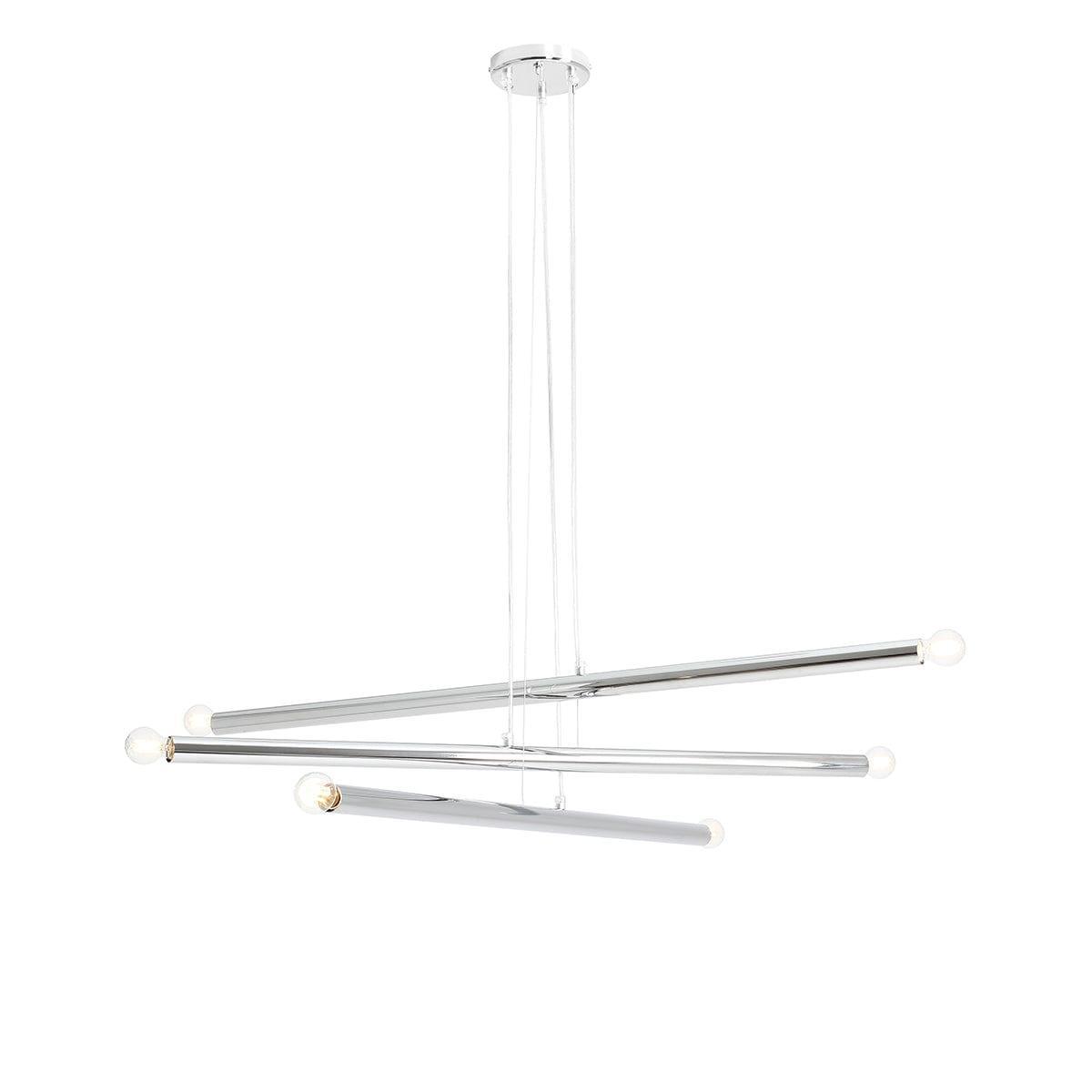 Lampa wisząca TUBO chromowany Artera 6 Eye on Design