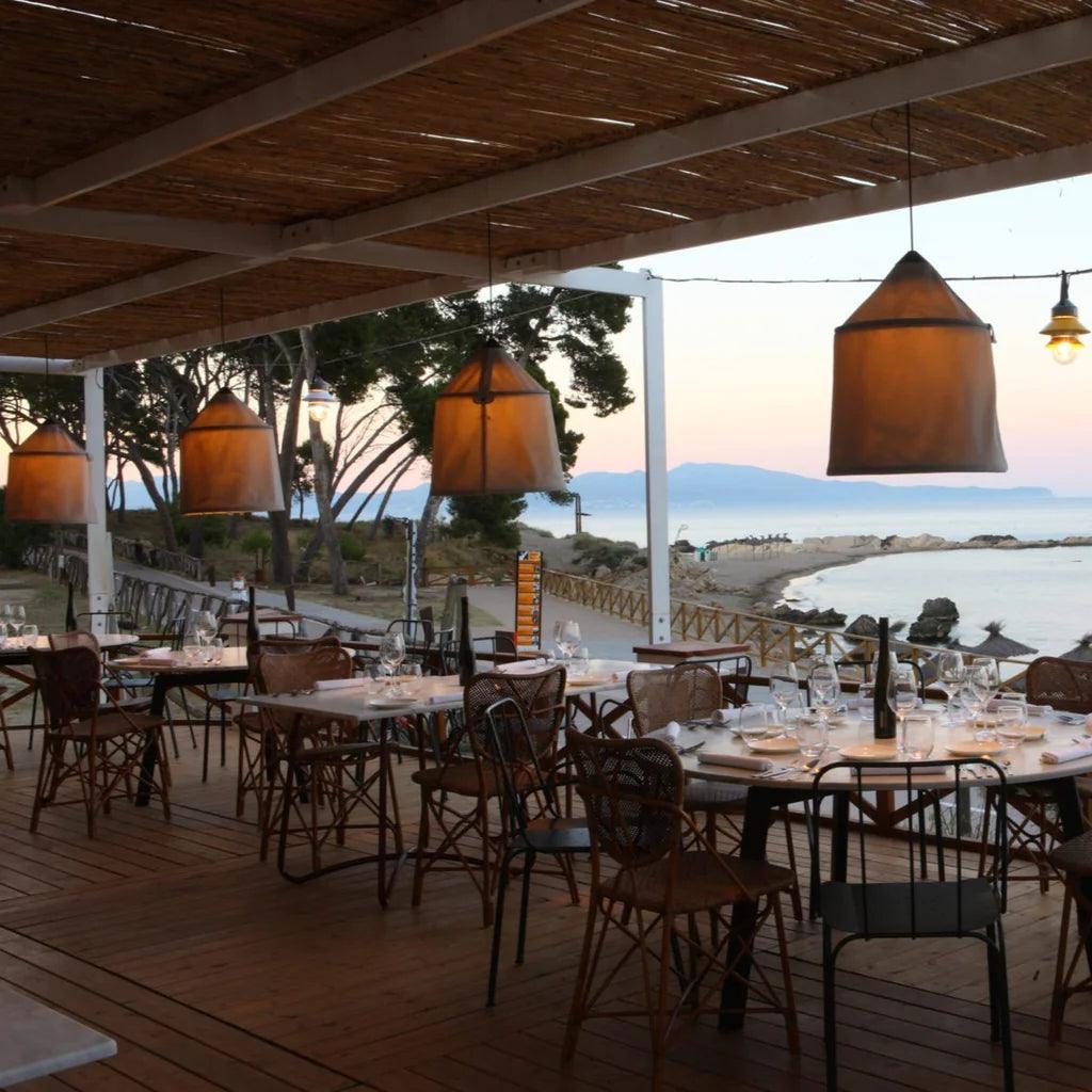 Lampa wisząca zewnętrzna JAIMA beżowy Marset Eye on Design