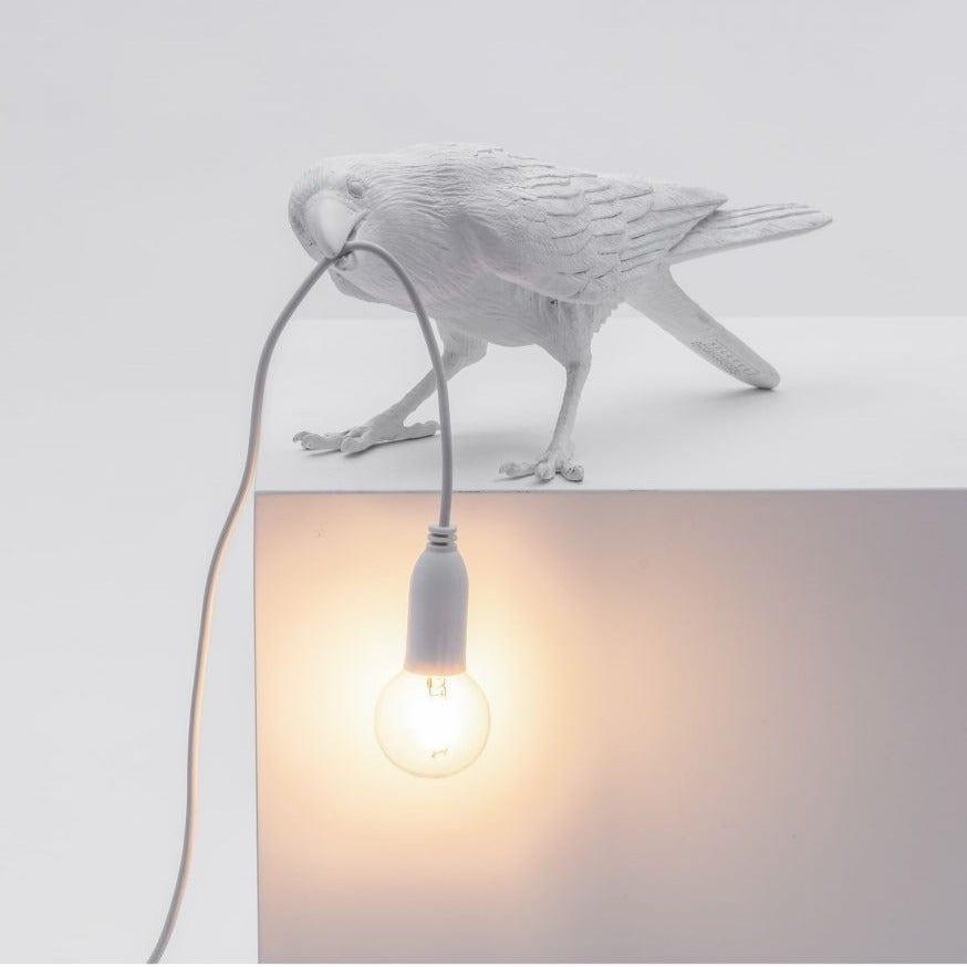 Lampa zewnętrzna BIRD PLAYING biały Seletti Eye on Design
