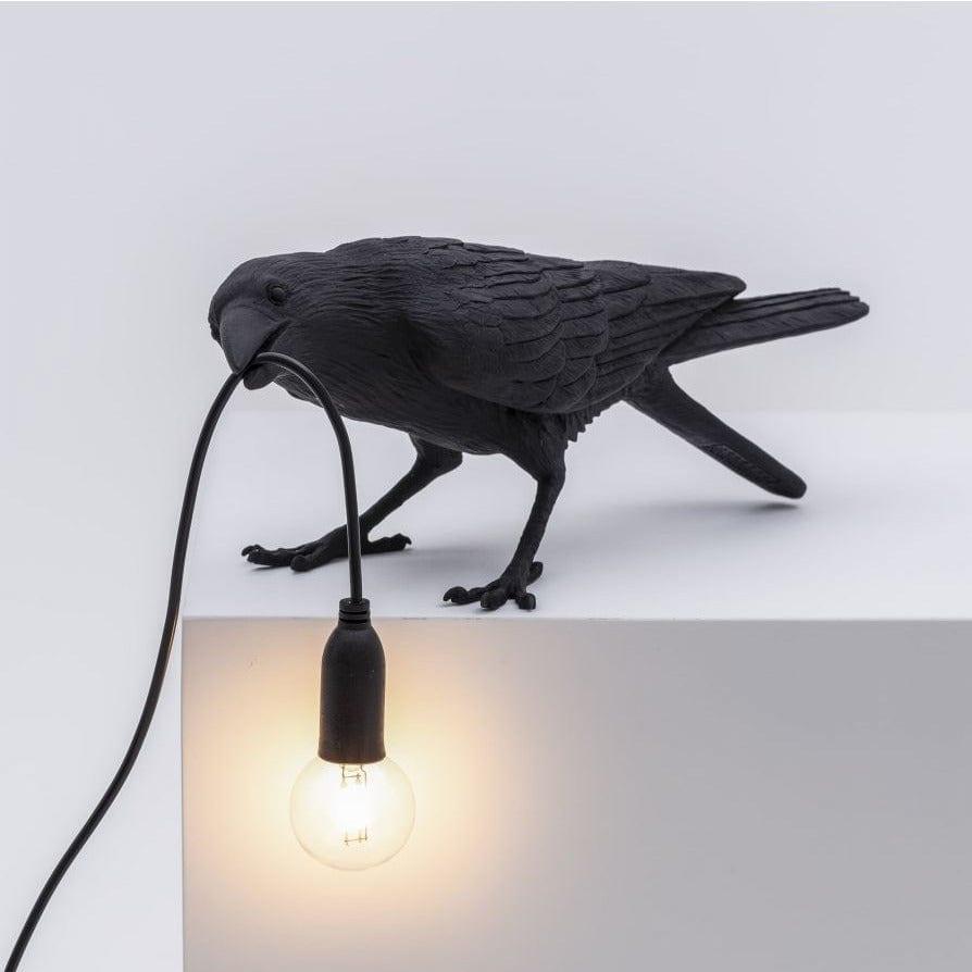 Lampa zewnętrzna BIRD PLAYING czarny Seletti Eye on Design