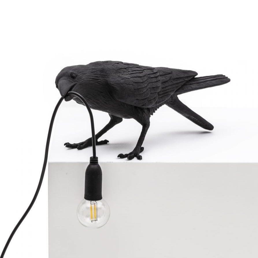 Lampa zewnętrzna BIRD PLAYING czarny Seletti Eye on Design